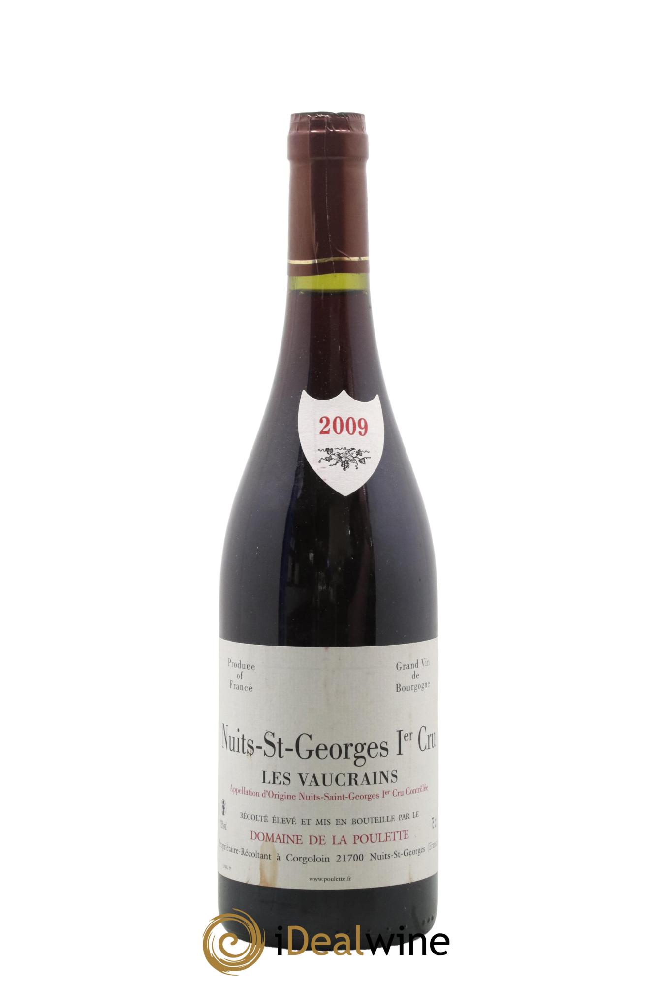 Nuits-Saint-Georges 1er Cru Les Vaucrains Domaine de la Poulette 2009 - Lot de 1 bouteille - 0