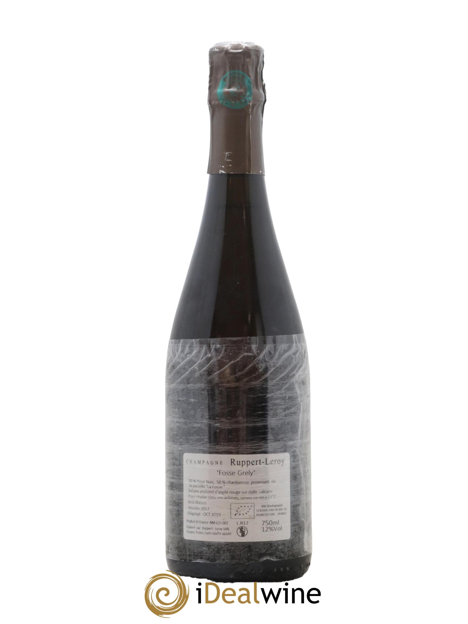 Fosse-Grely Brut Nature Ruppert-Leroy 2017 - Lot de 1 bouteille - 1