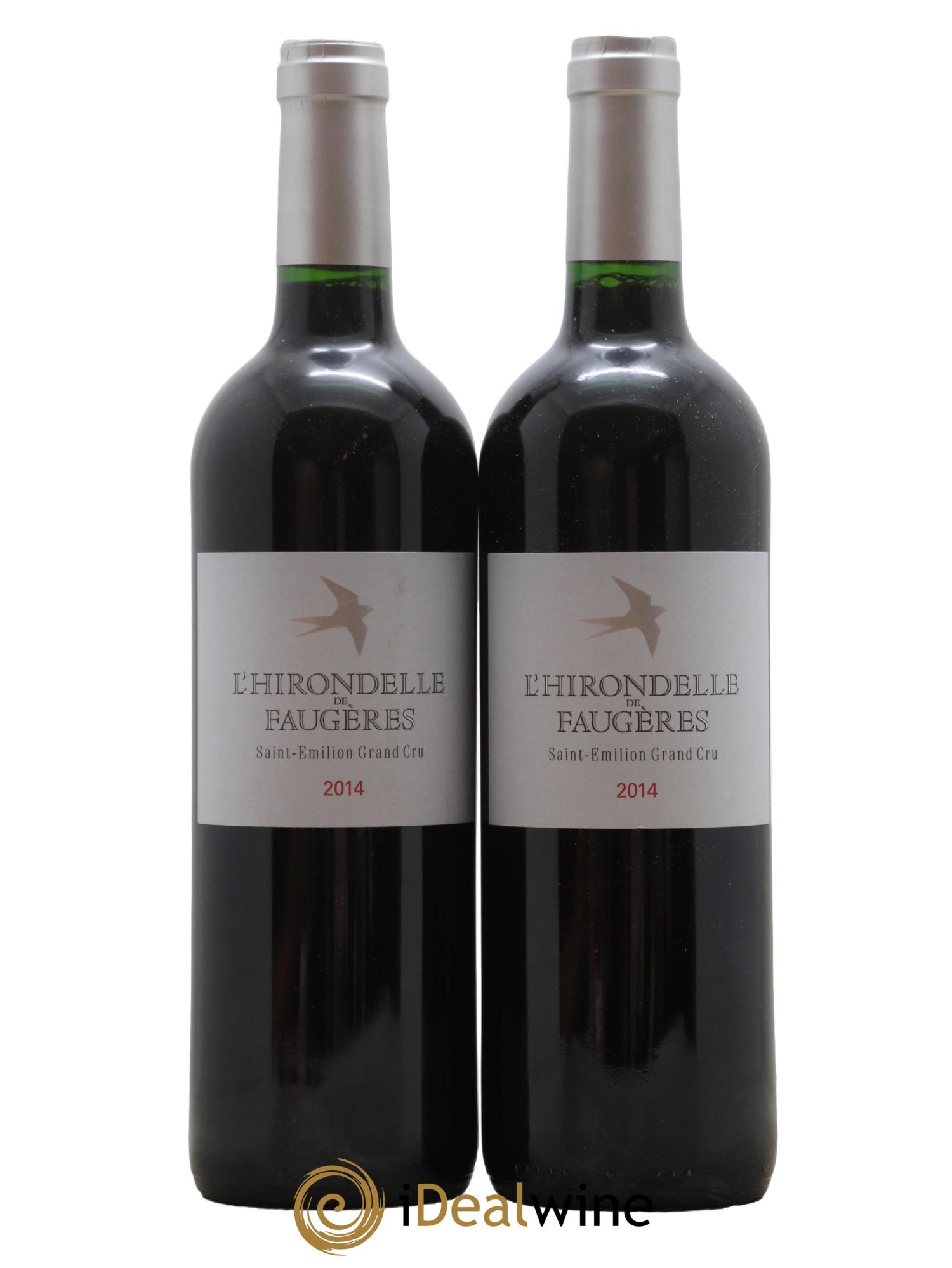Saint-Émilion Grand Cru L'Hirondelle De Faugeres 2014 - Lot de 2 bouteilles - 0