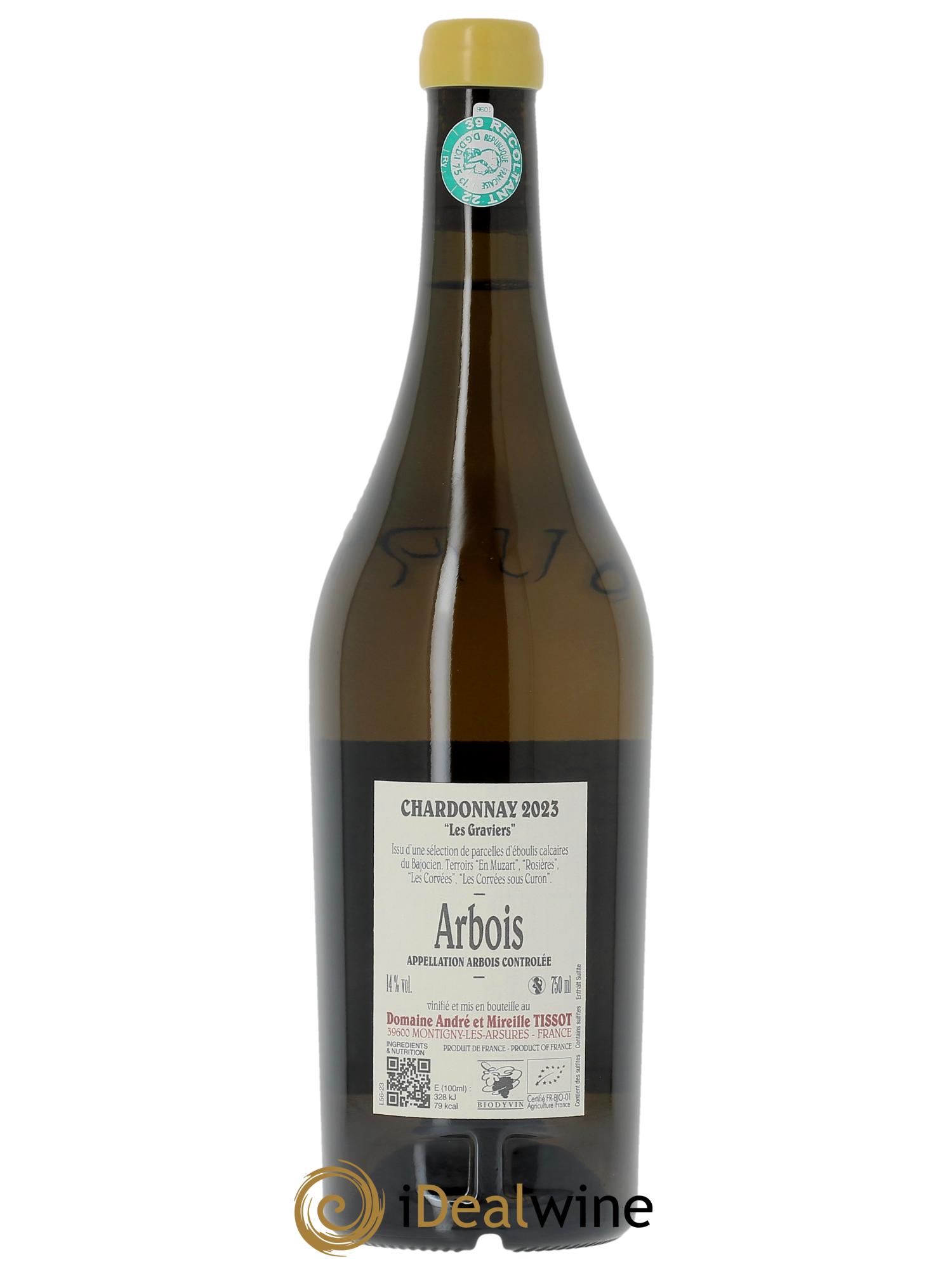 Arbois Chardonnay Les Graviers Bénédicte et Stéphane Tissot  2023 - Posten von 1 Flasche - 1