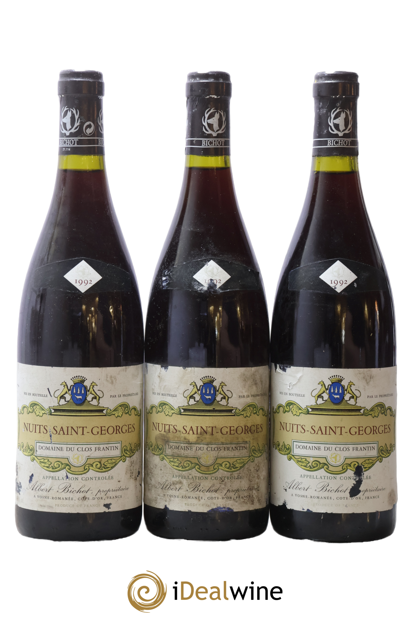 Nuits-Saint-Georges Clos Frantin - Albert Bichot 1992 - Lotto di 3 bottiglie - 0