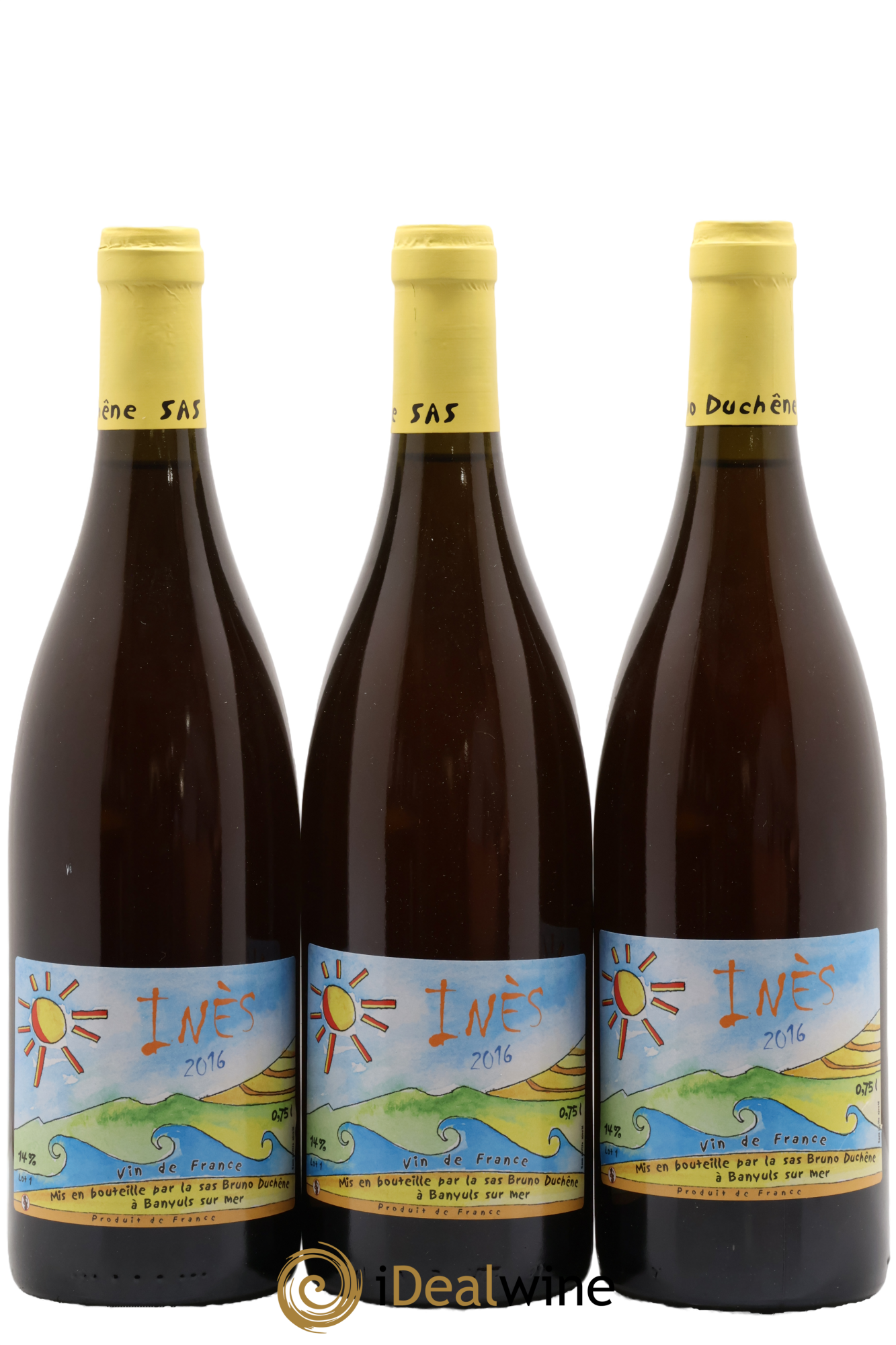 Vin de France Inès Bruno Duchêne 2016 - Lot of 3 bottles - 0
