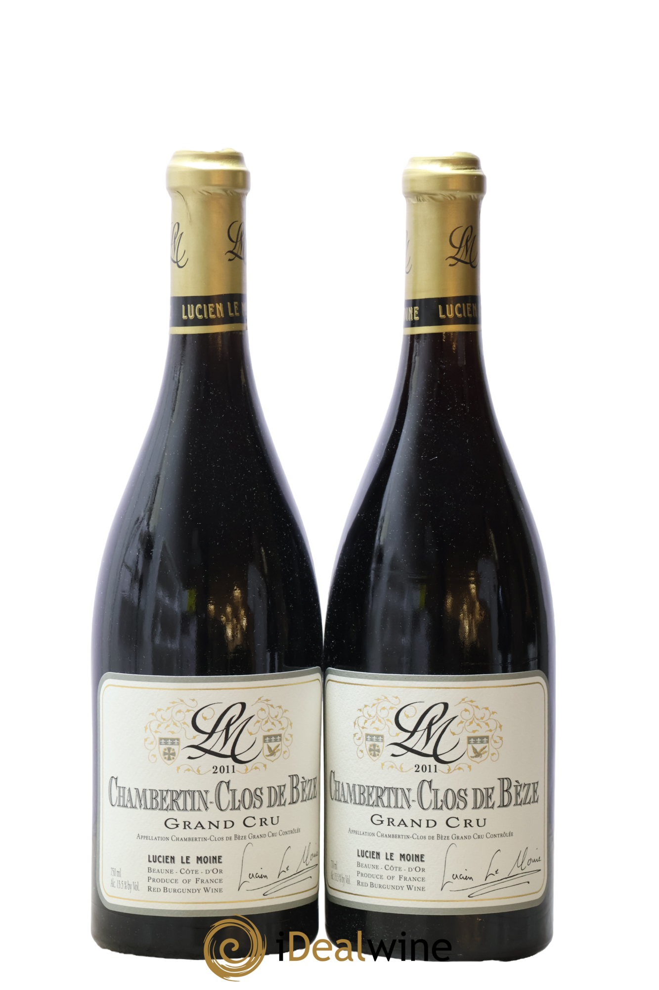 Chambertin Clos de Bèze Grand Cru Lucien Le Moine 2011 - Posten von 2 Flaschen - 0