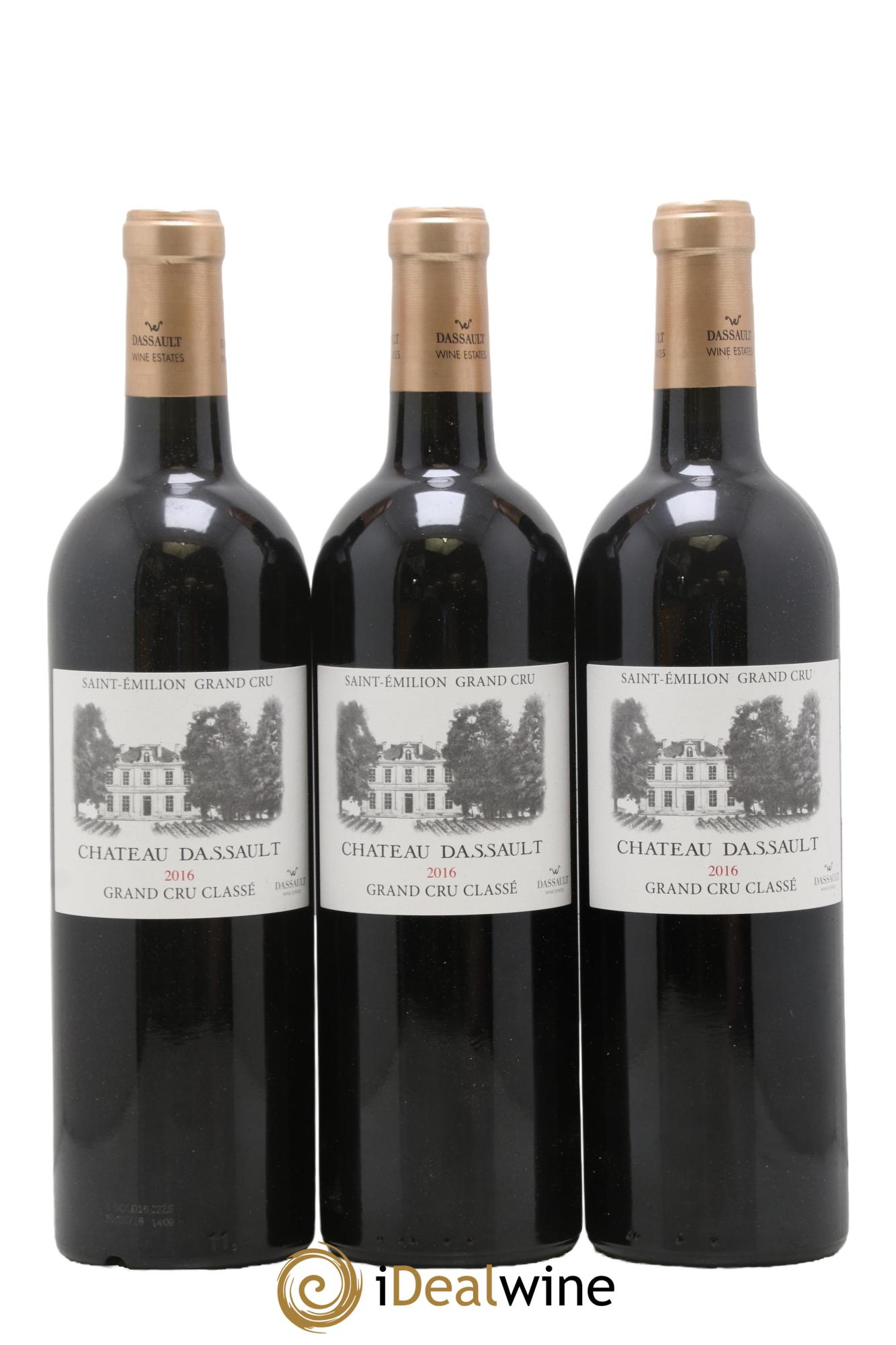 Château Dassault Grand Cru Classé 2016 - Lot of 3 bottles - 0