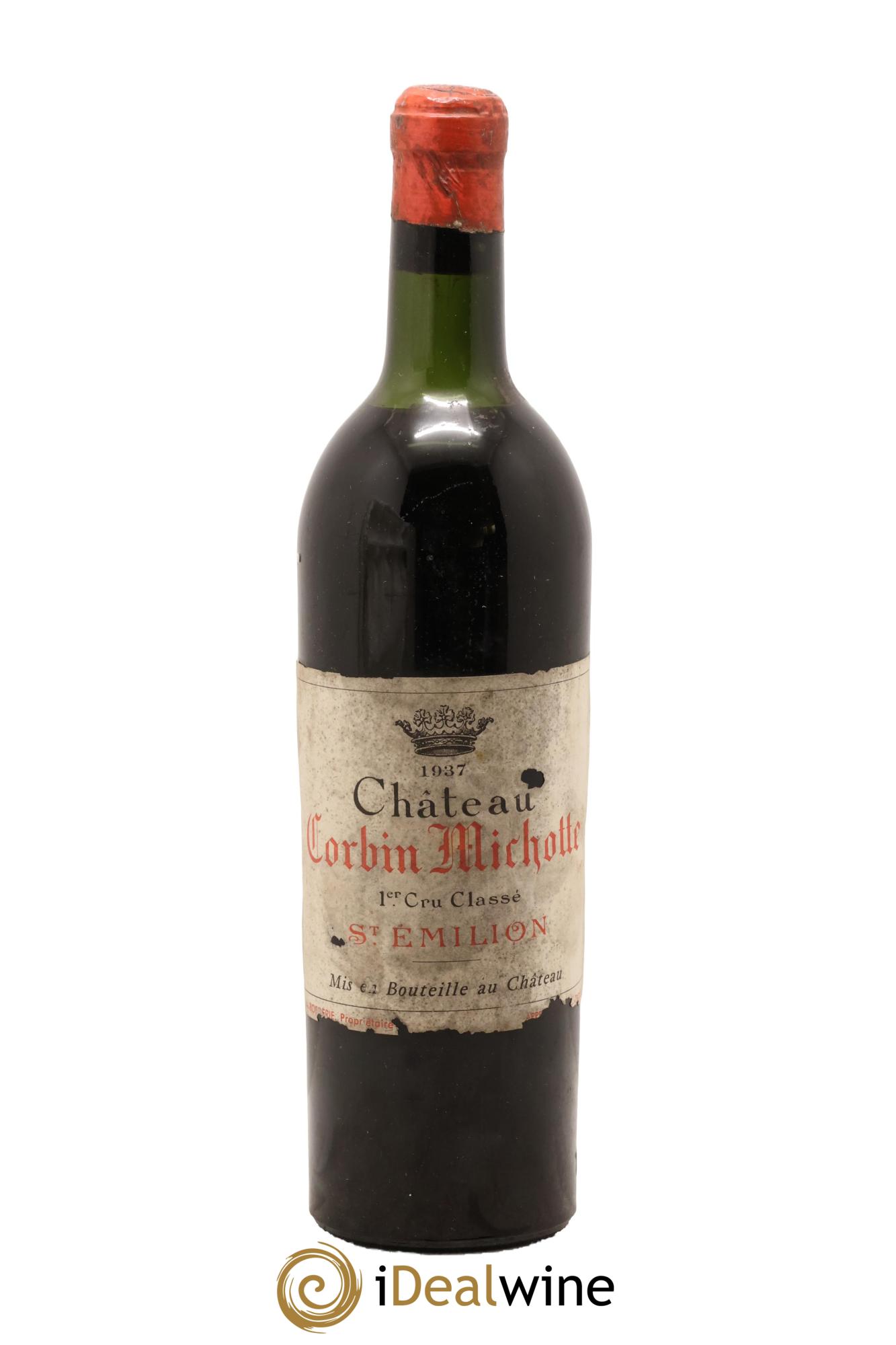 Château Corbin Michotte Grand Cru Classé 1937 - Lotto di 1 bottiglia - 0