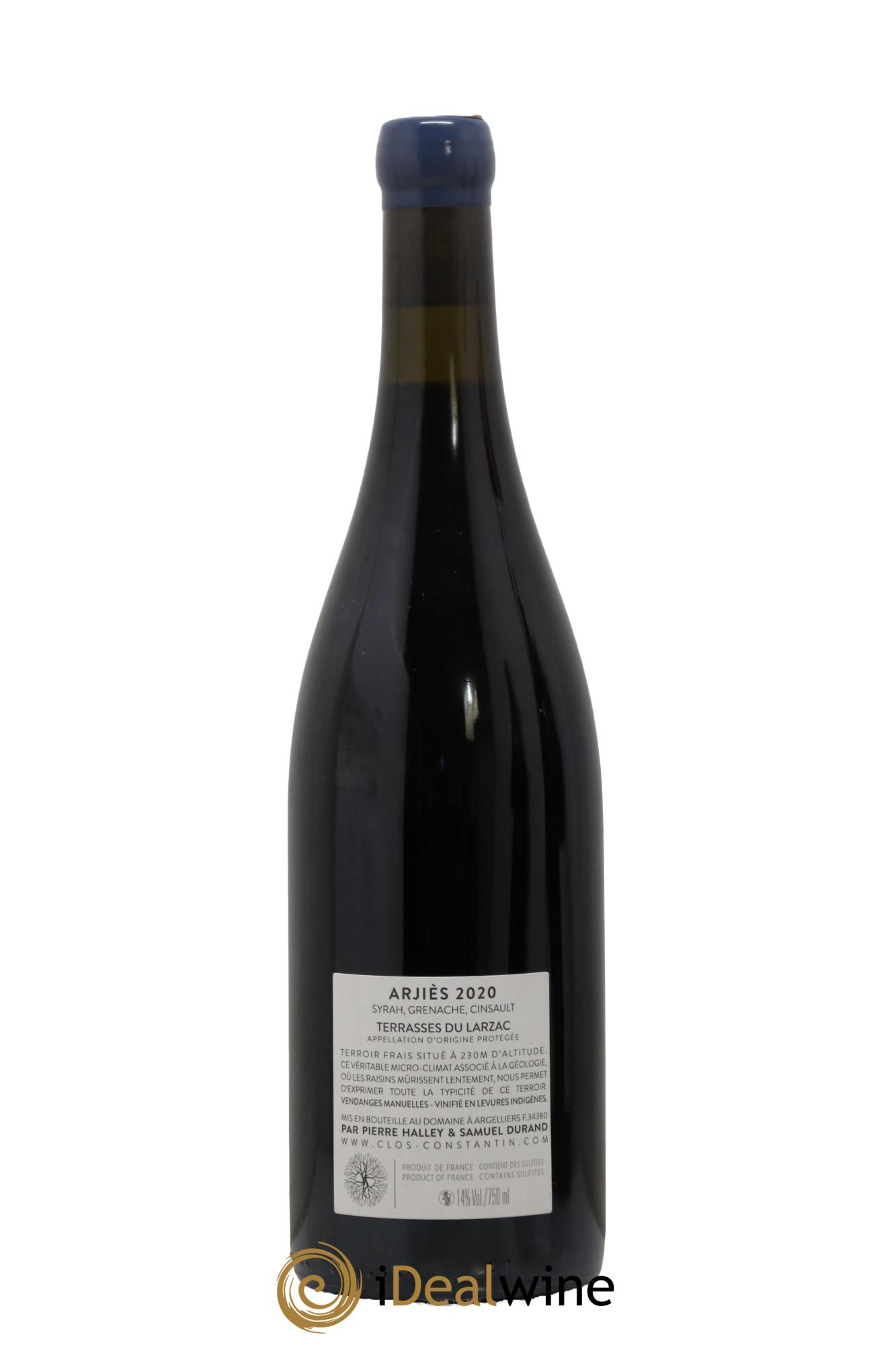 Languedoc Terrasses du Larzac Arjiès Clos Constantin 2020 - Lot de 1 bouteille - 1