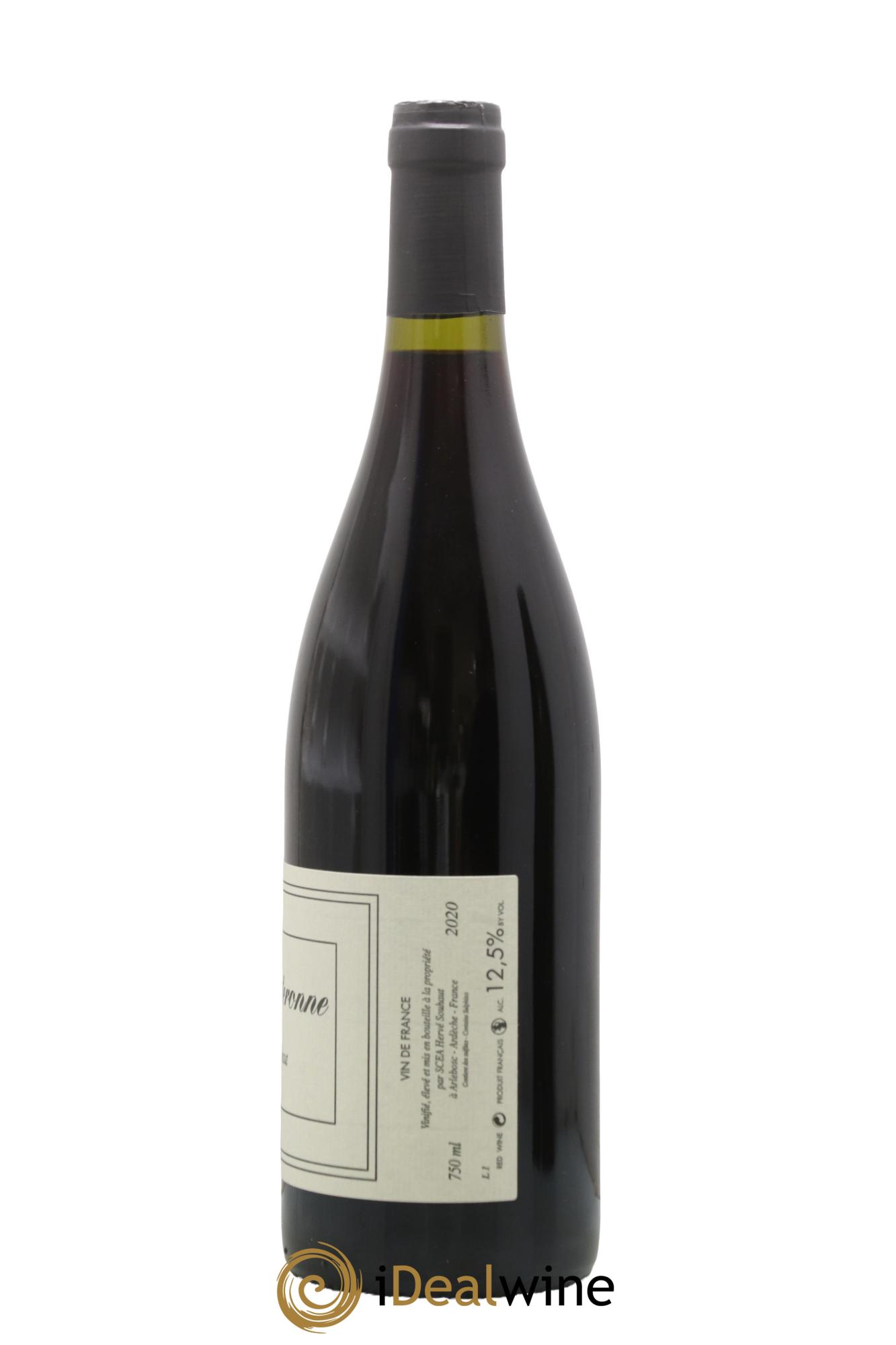 Vin de France La Souteronne Hervé Souhaut - Domaine Romaneaux-Destezet 2020 - Lot de 1 bouteille - 1