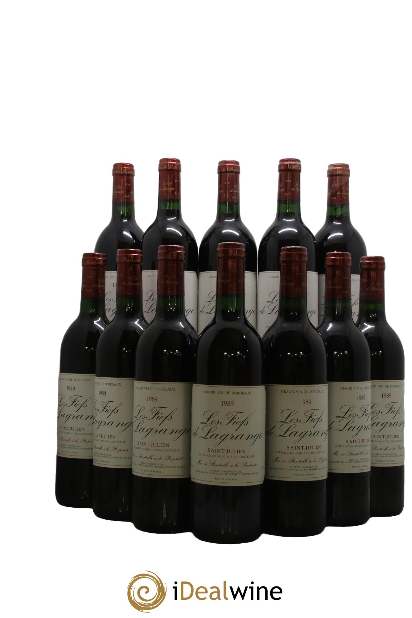 Les Fiefs de Lagrange Second Vin 1989 - Lot de 12 bouteilles - 0