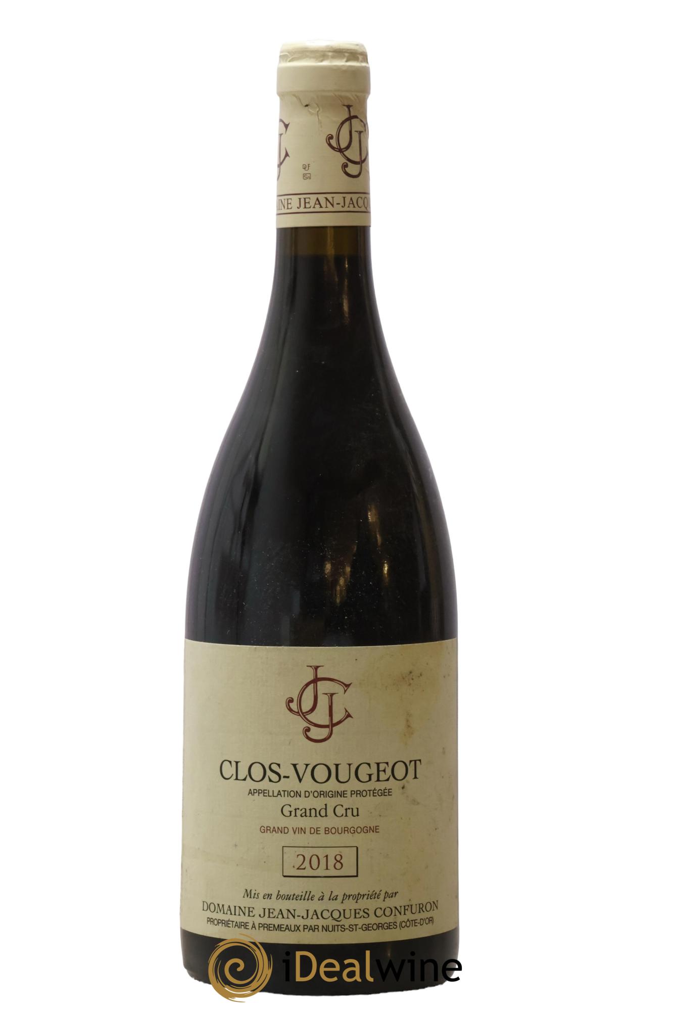 Clos de Vougeot Grand Cru Jean-Jacques Confuron 2018 - Lot de 1 bouteille - 0