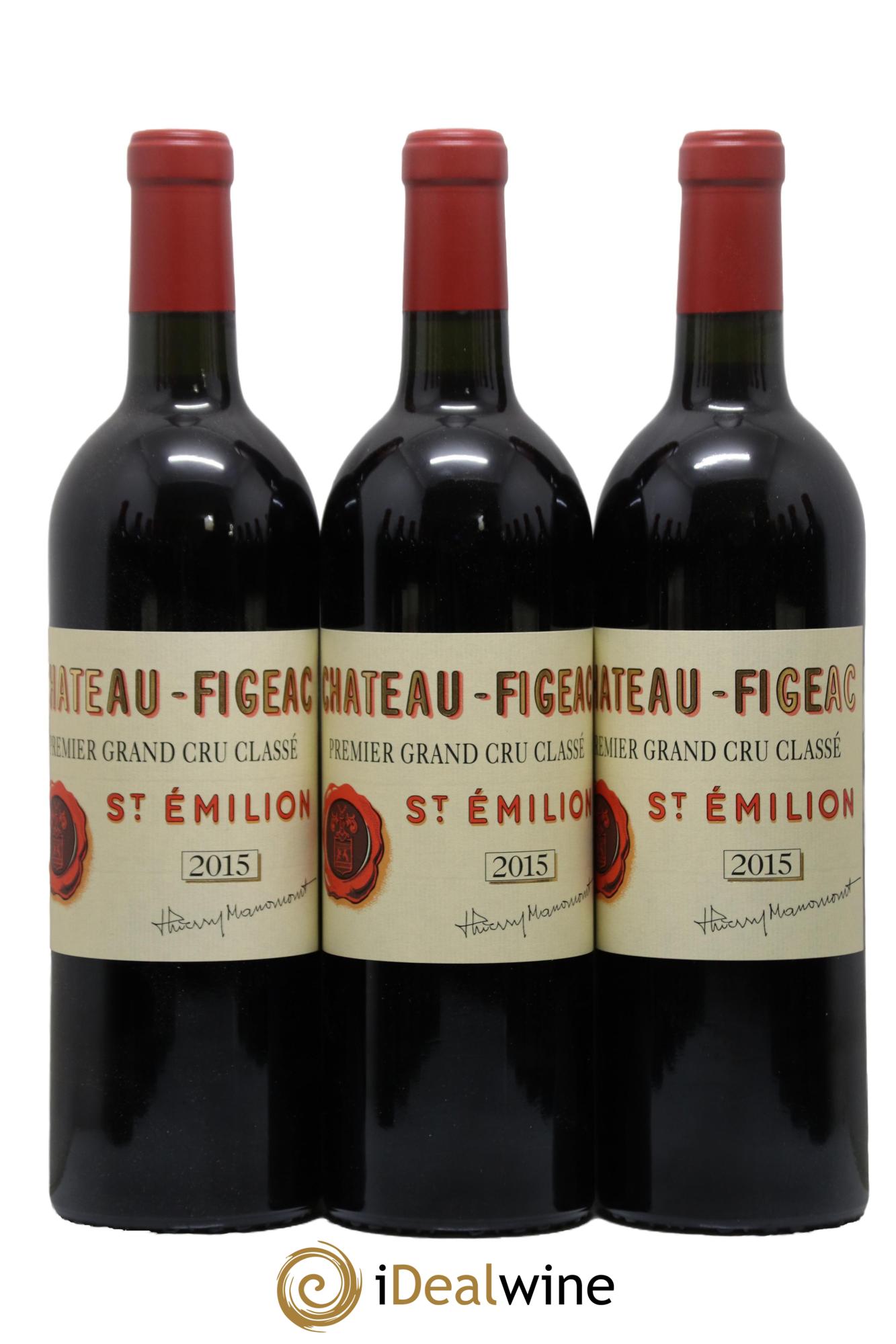 Château Figeac 1er Grand Cru Classé A  2015 - Lotto di 12 bottiglie - 3