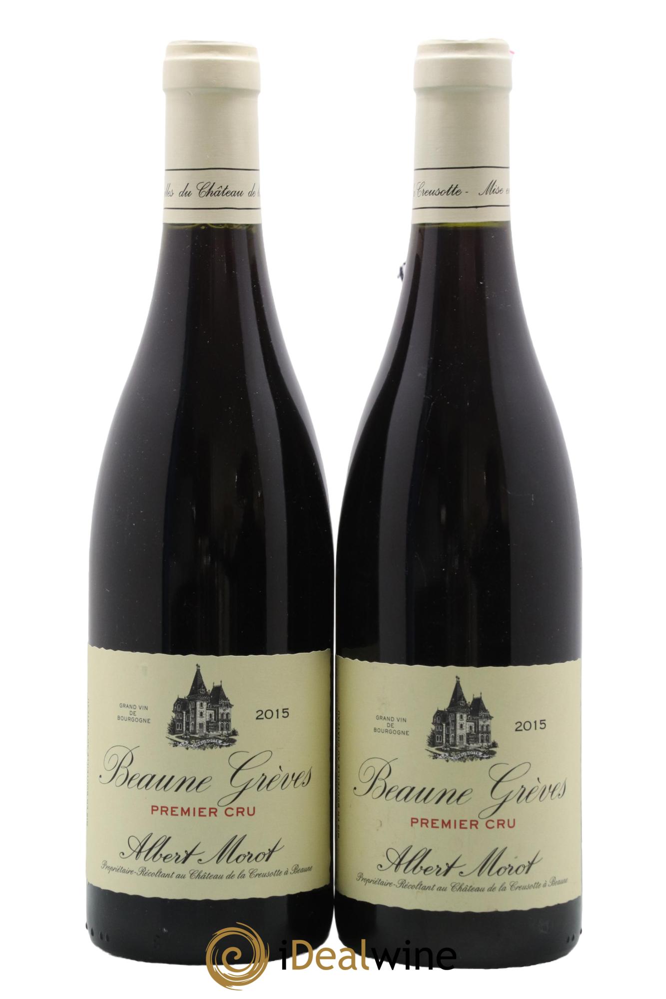 Beaune 1er Cru Grèves Albert Morot 2015 - Lot de 2 bouteilles - 0