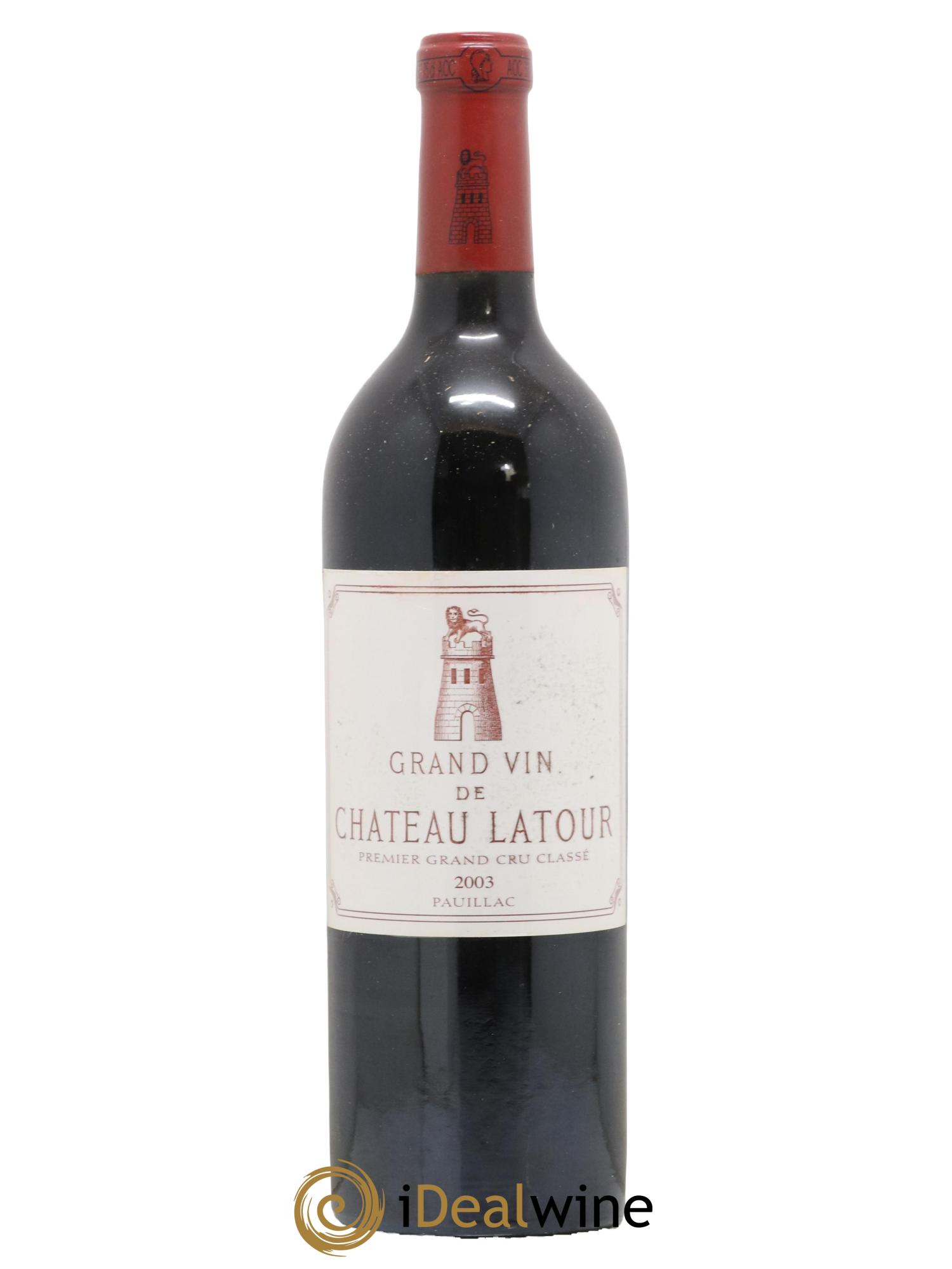 Château Latour 1er Grand Cru Classé 2003 - Lot de 1 bouteille - 0