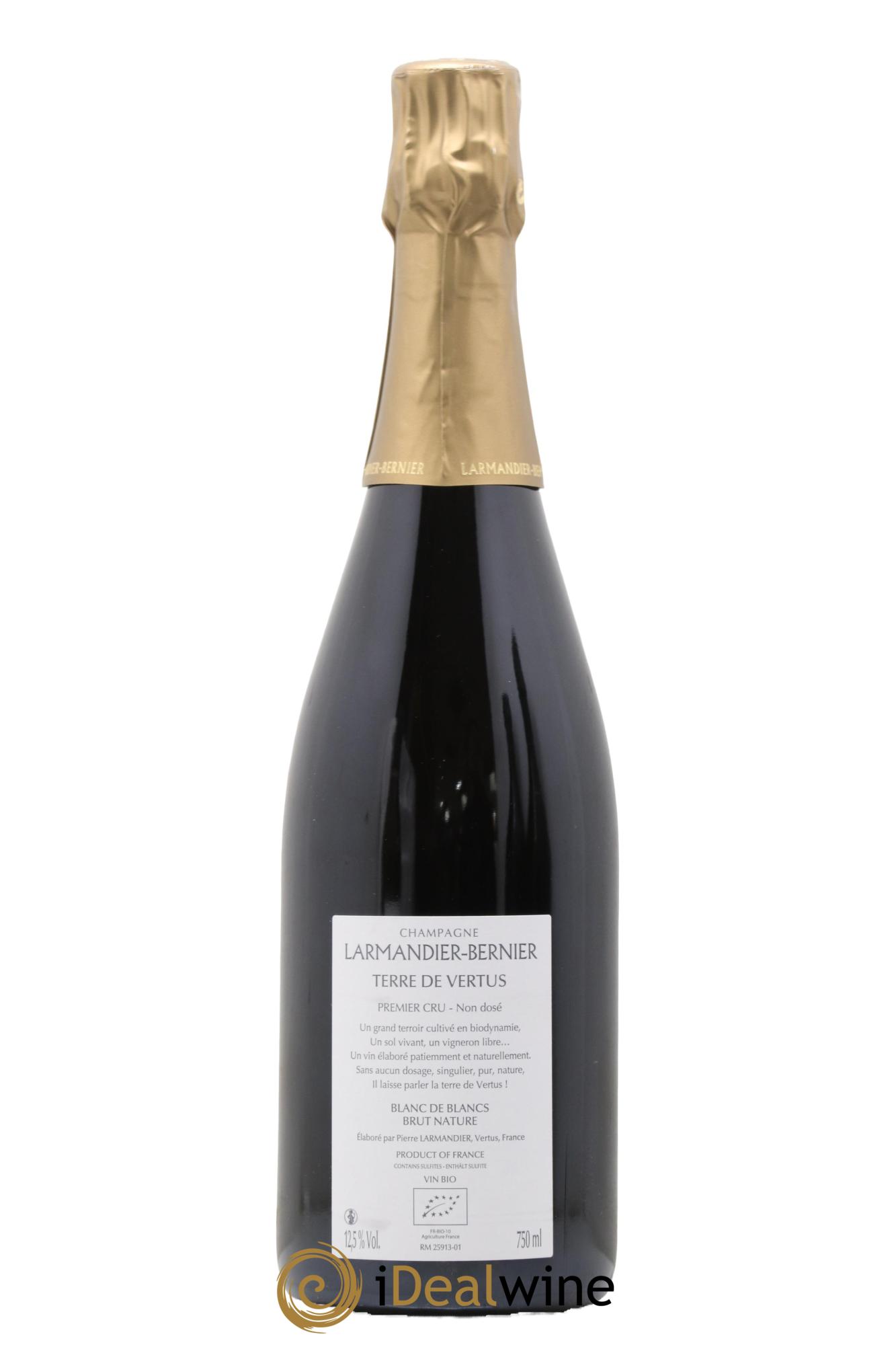 Terre de Vertus 1er Cru Non dosé Larmandier-Bernier 2016 - Lot of 1 bottle - 1