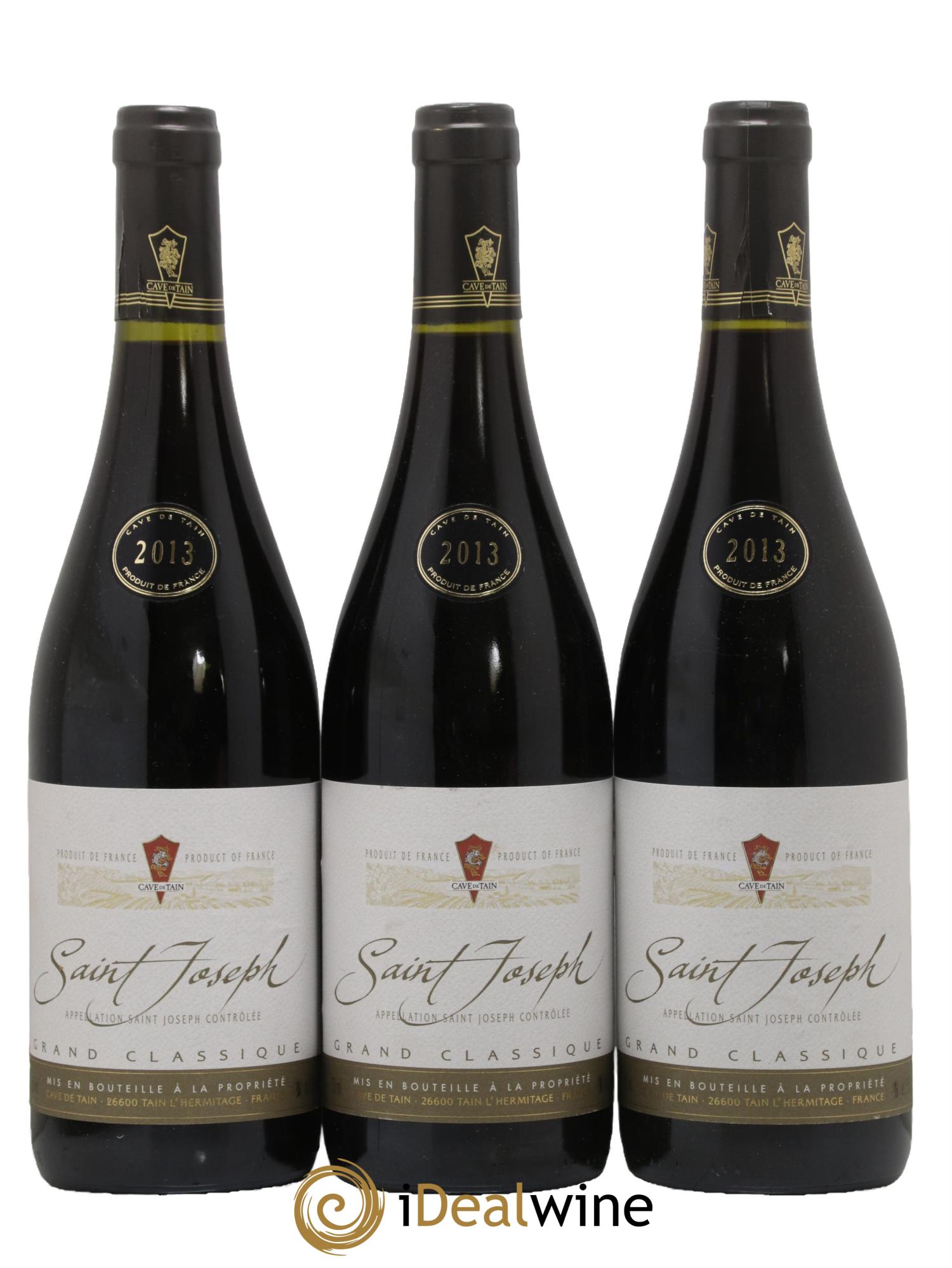 Saint-Joseph Grand Classique Cave De Tain 2013 - Lot de 3 bouteilles - 0