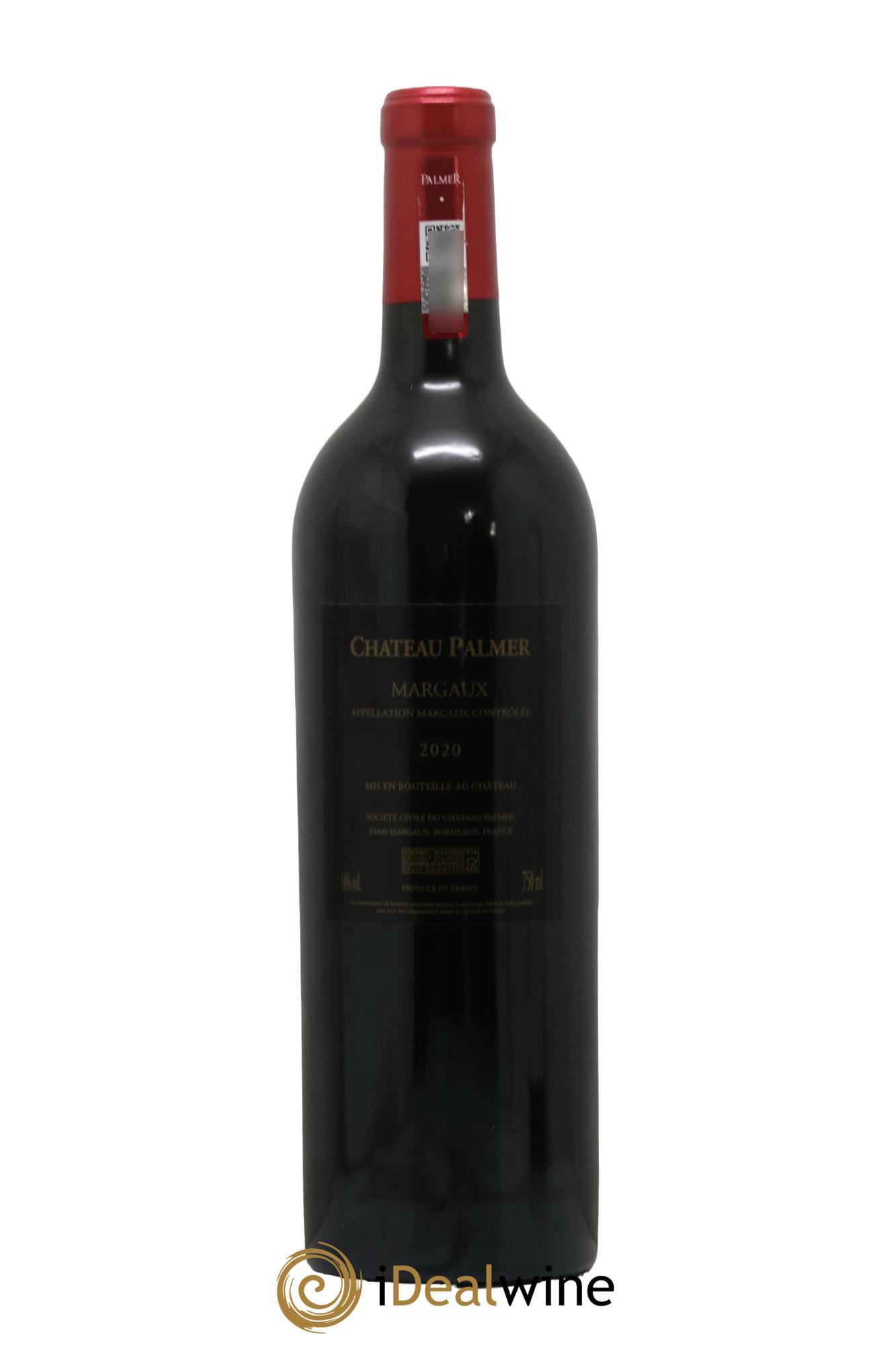 Château Palmer 3ème Grand Cru Classé 2020 - Lot de 1 bouteille - 1
