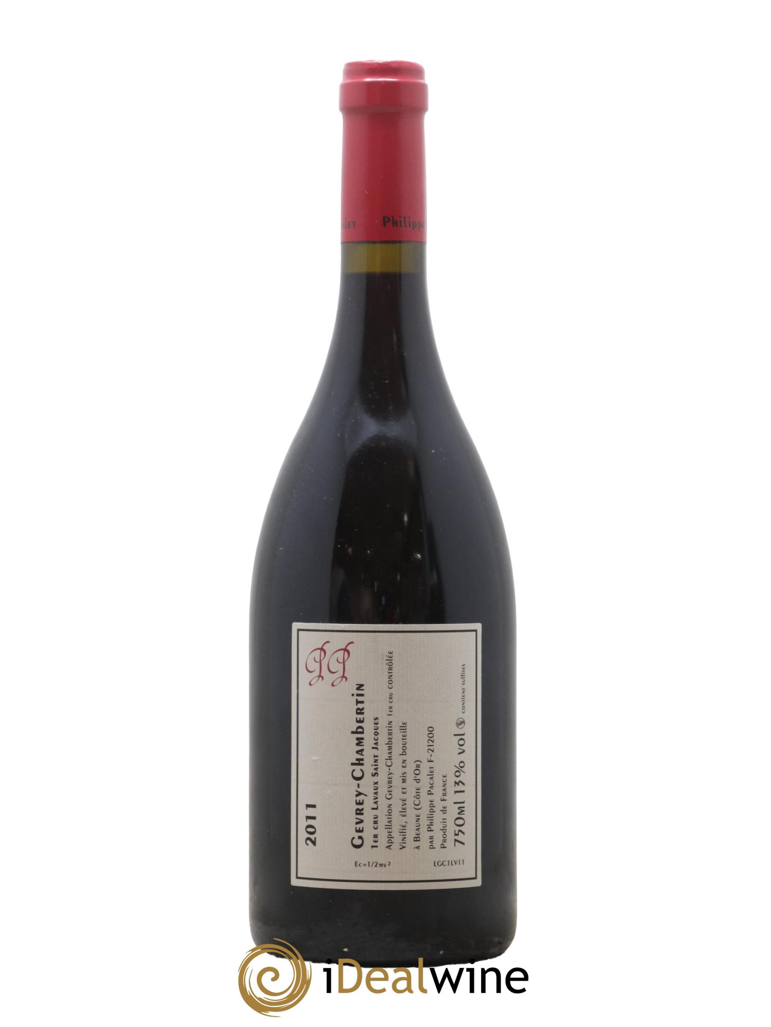 Gevrey-Chambertin 1er Cru Lavaux Saint-Jacques Philippe Pacalet 2011 - Lotto di 1 bottiglia - 1