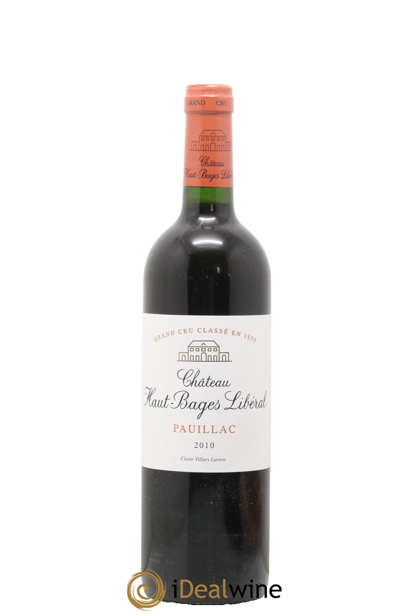 Château Haut Bages Libéral 5ème Grand Cru Classé 2010 - Lot de 1 bouteille - 0
