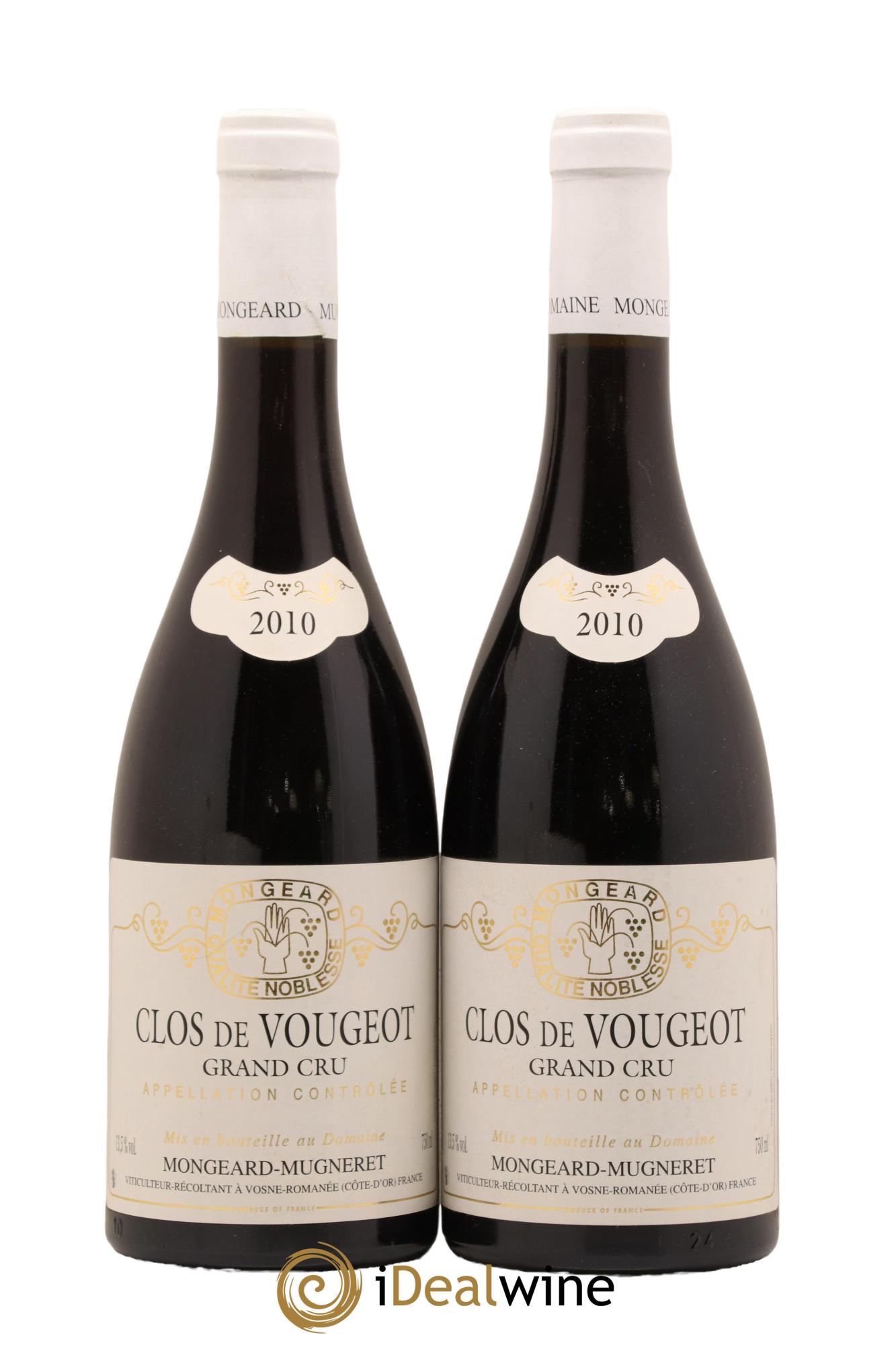 Clos de Vougeot Grand Cru Mongeard-Mugneret (Domaine) 2010 - Lotto di 2 bottiglie - 0