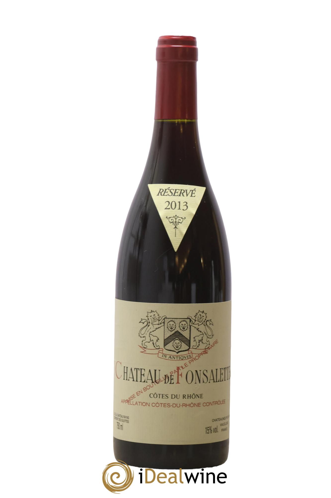 Côtes-du-Rhône Château de Fonsalette Emmanuel Reynaud 2013 - Lot de 1 bouteille - 0