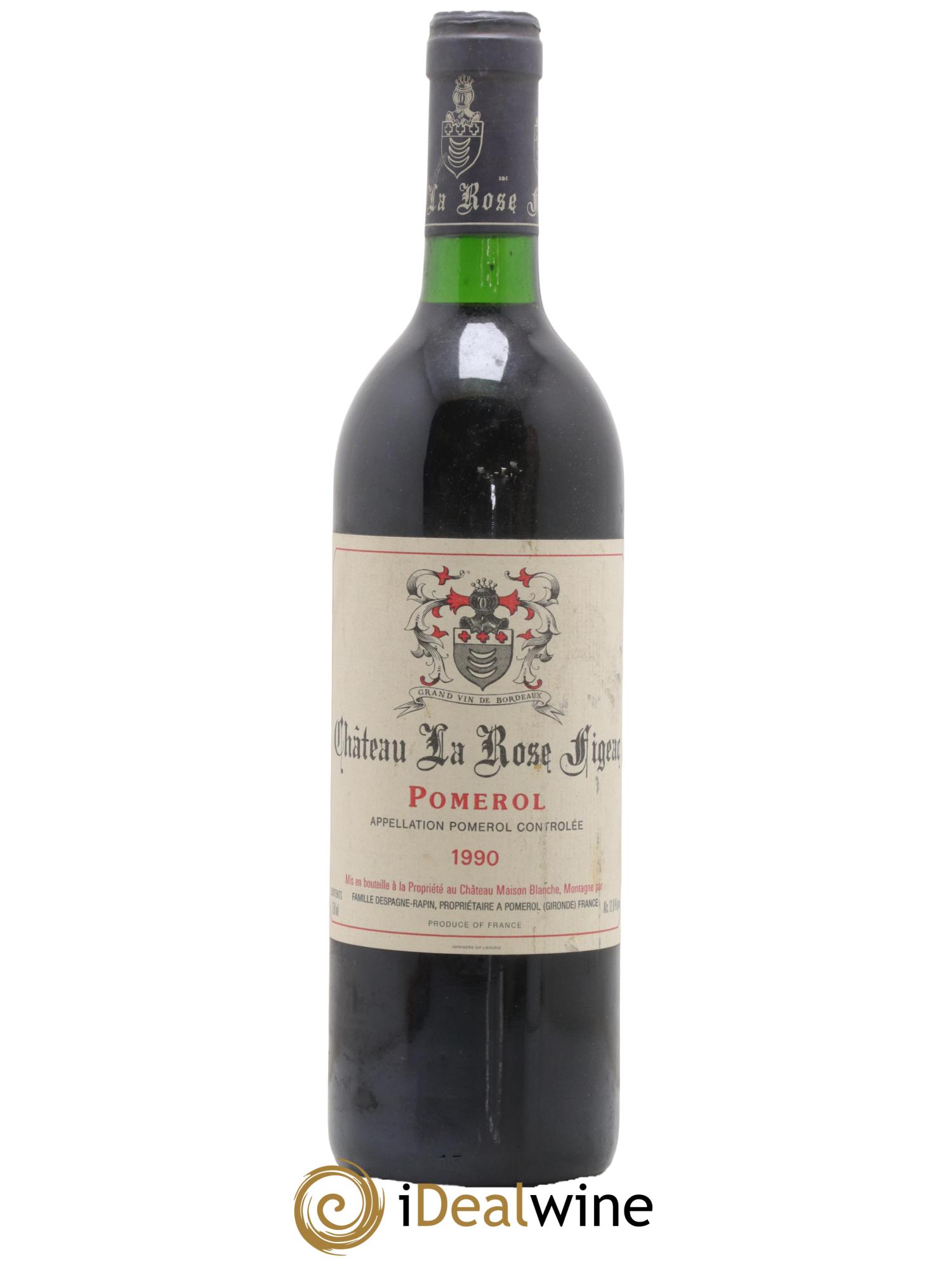 Château la Rose Figeac 1990 - Lot de 1 bouteille - 0