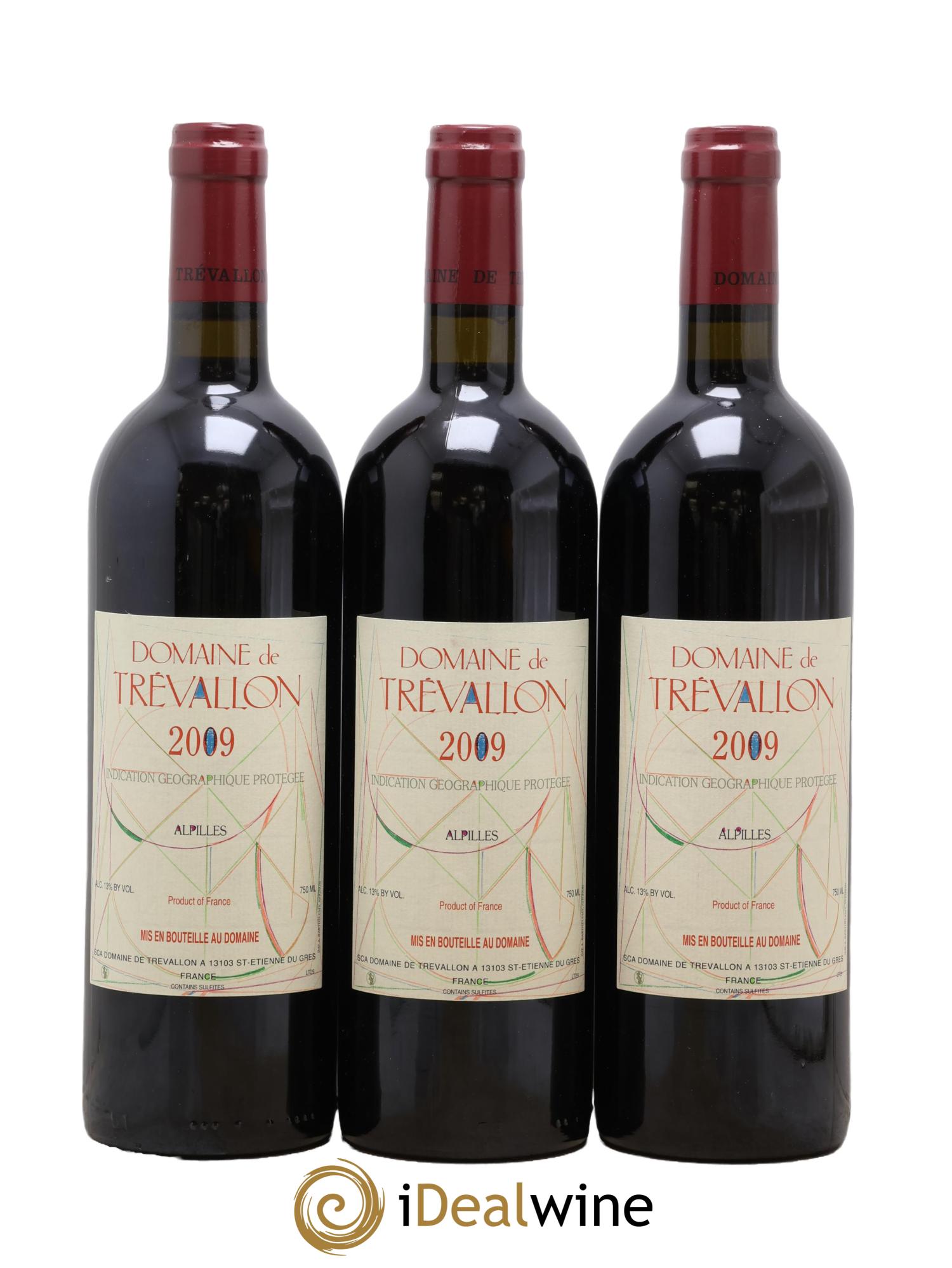 Alpilles Trévallon (Domaine de) Eloi Dürrbach 2009 - Lot de 3 bouteilles - 0