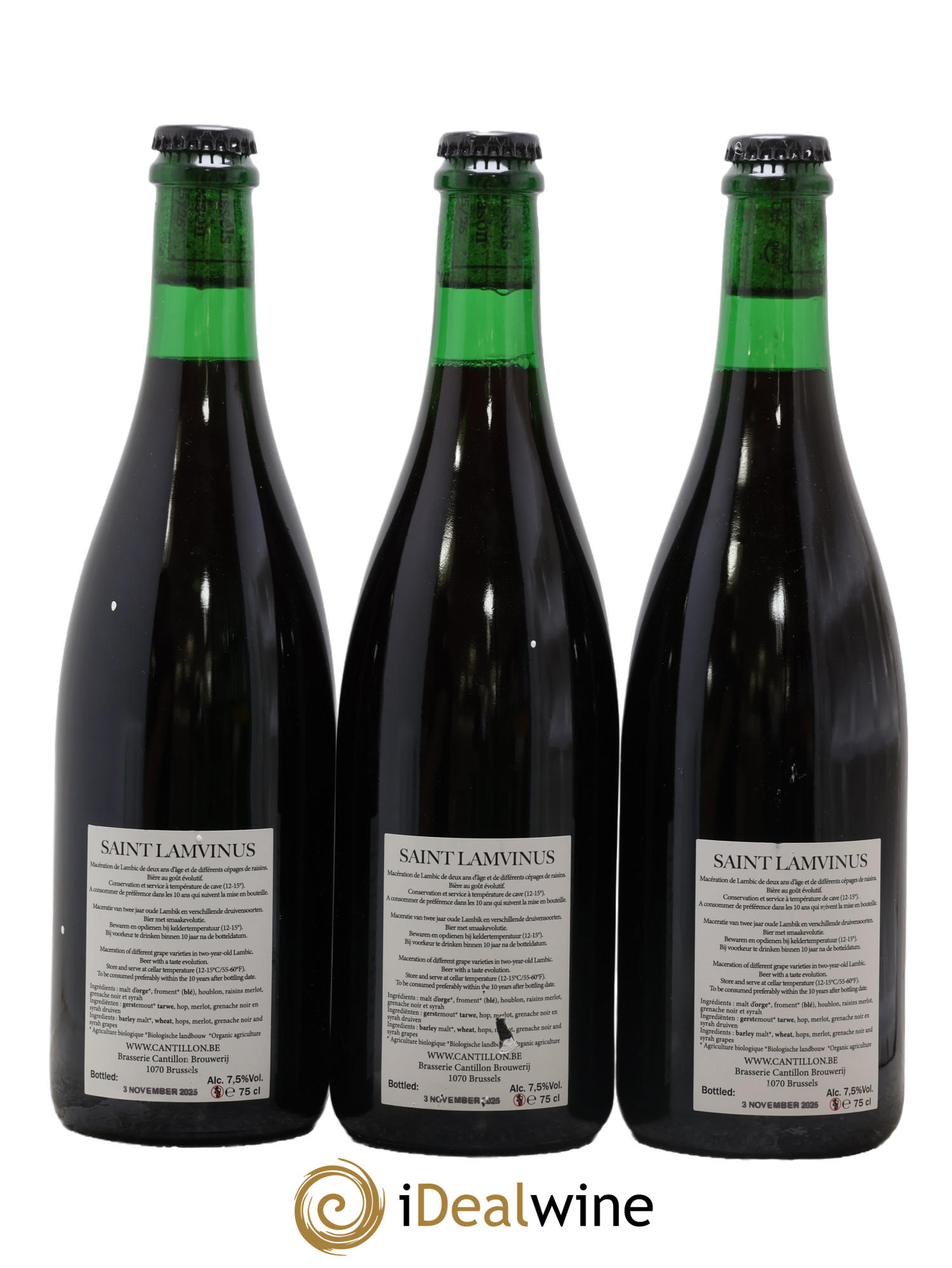 Bière Saint Lamvinus Cantillon - Posten von 3 Flaschen - 1