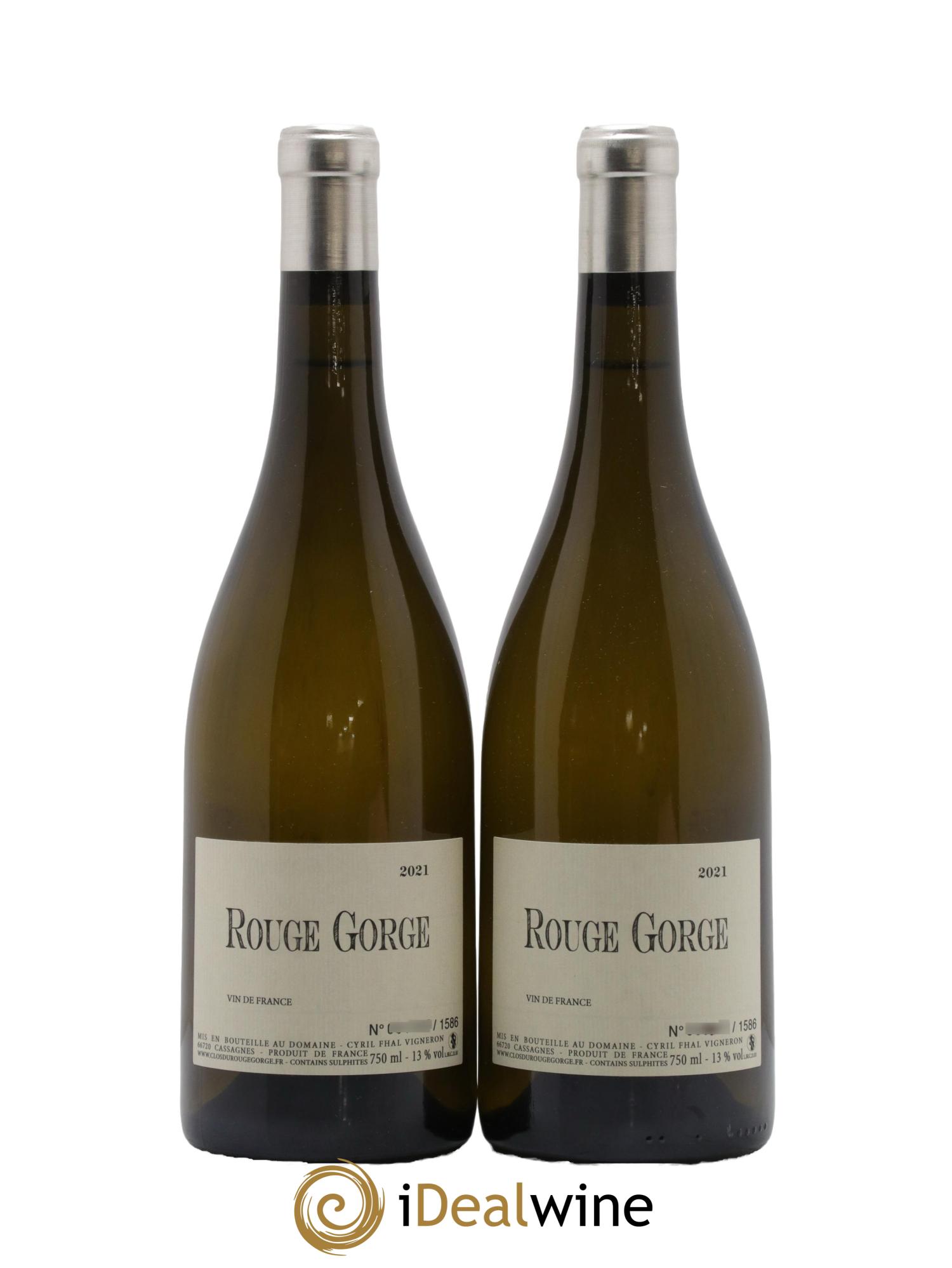 Côtes Catalanes Clos du Rouge Gorge Cyril Fhal 2021 - Lot de 2 bouteilles - 0