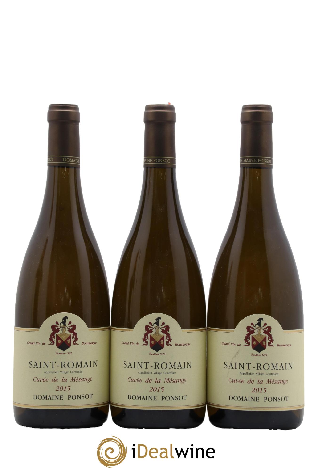 Saint-Romain Cuvée de la mésange Ponsot (Domaine) 2015 - Lot de 3 bouteilles - 0