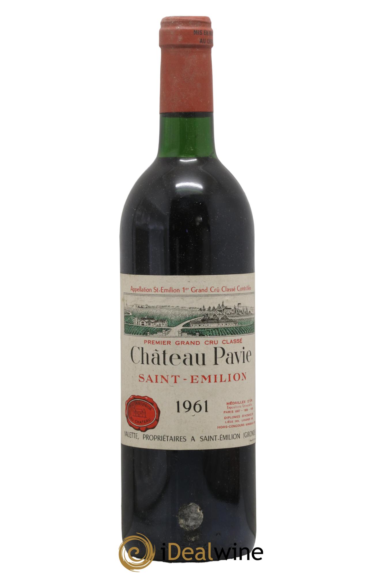 Château Pavie 1er Grand Cru Classé A 1961 - Lot de 1 bouteille - 0