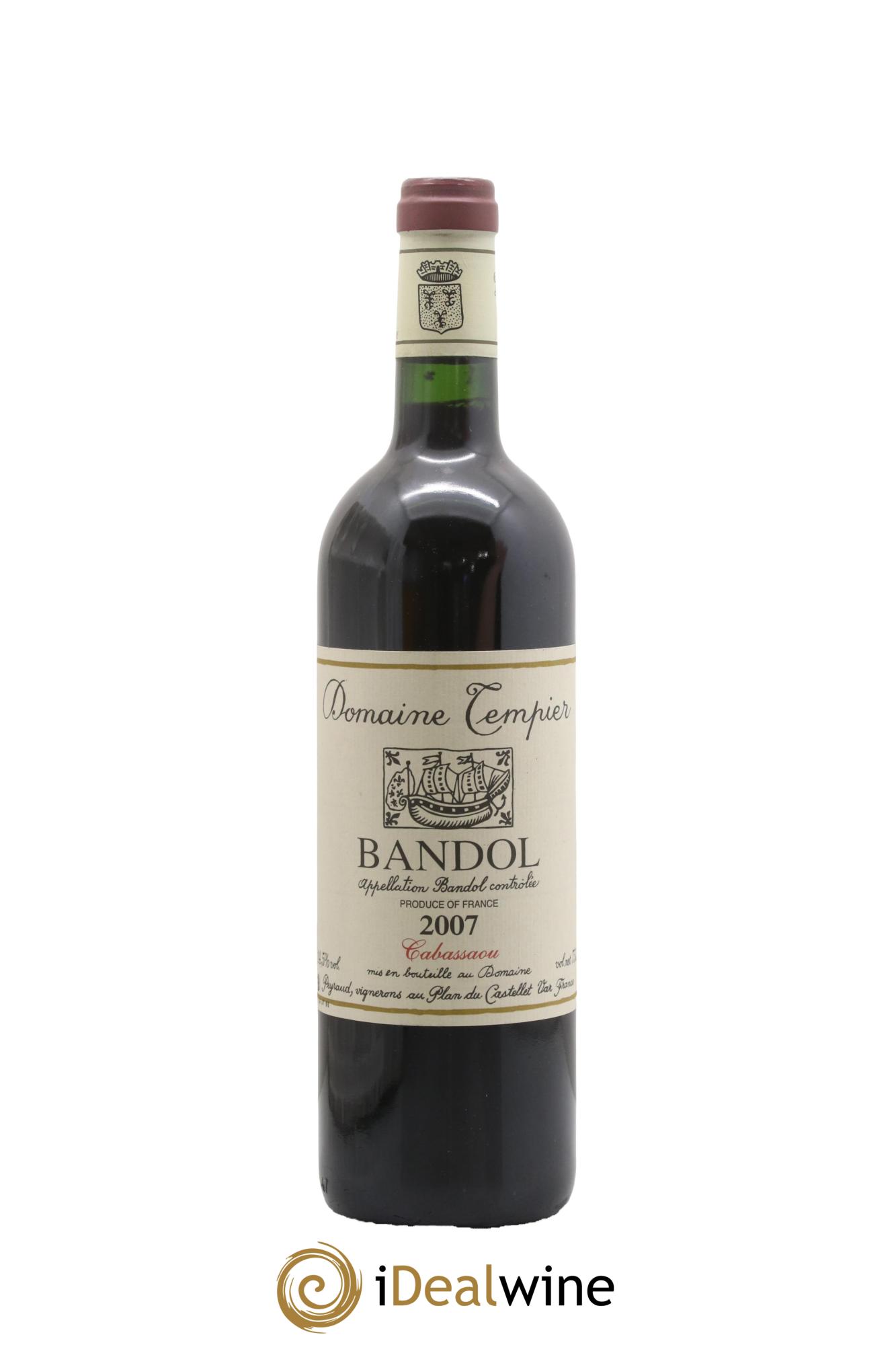 Bandol Domaine Tempier Cuvée Cabassaou Famille Peyraud 2007 - Lot de 1 bouteille - 0