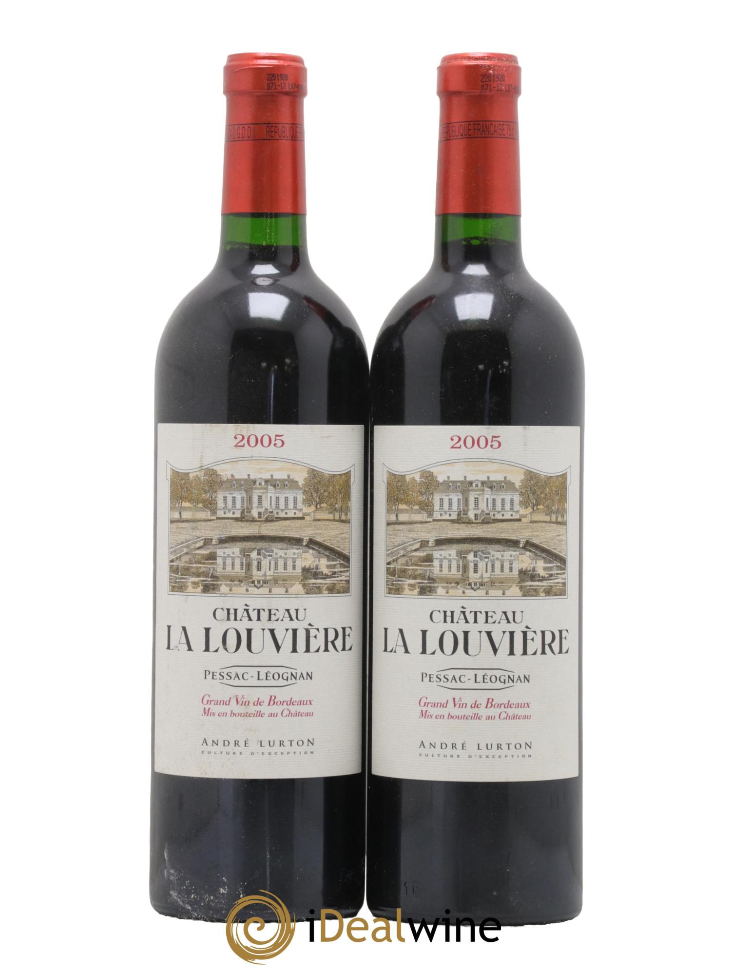 Château la Louvière 2005 - Lot de 2 bouteilles - 0