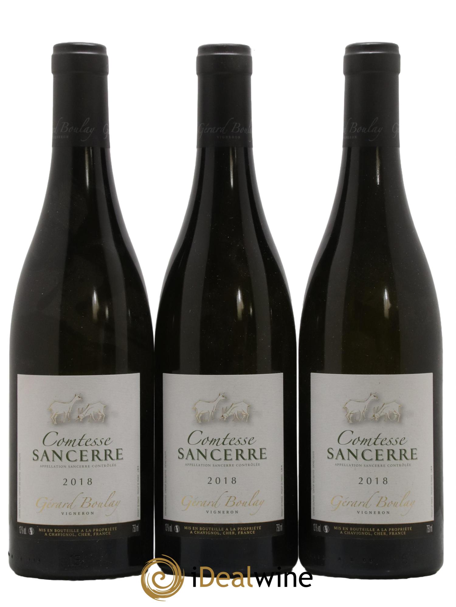 Sancerre Comtesse Gérard Boulay 2018 - Lot de 3 bouteilles - 0