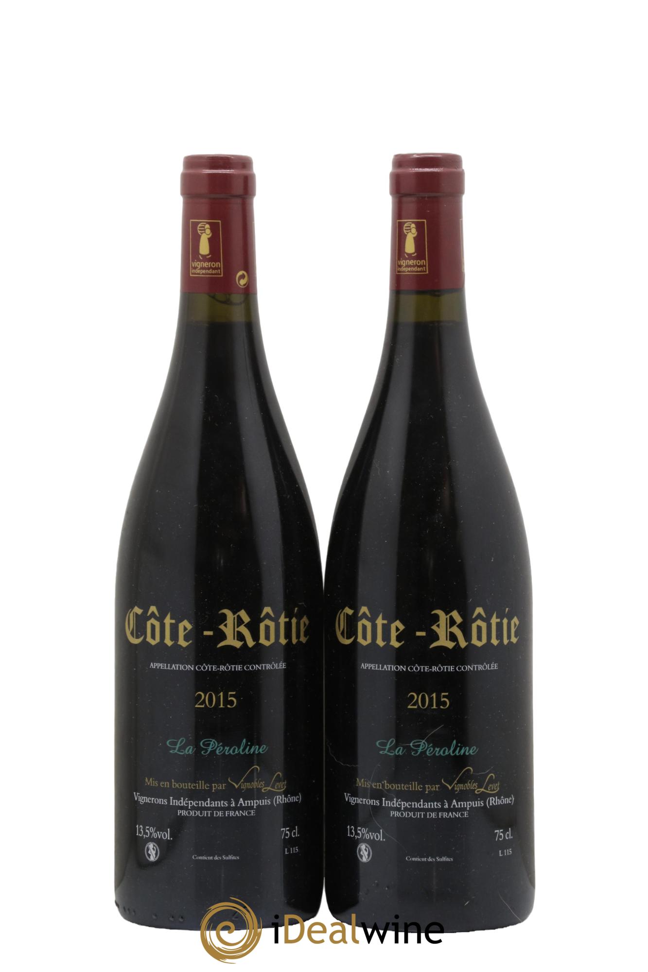 Côte-Rôtie La Péroline Vignobles Levet 2015 - Lot of 2 bottles - 1
