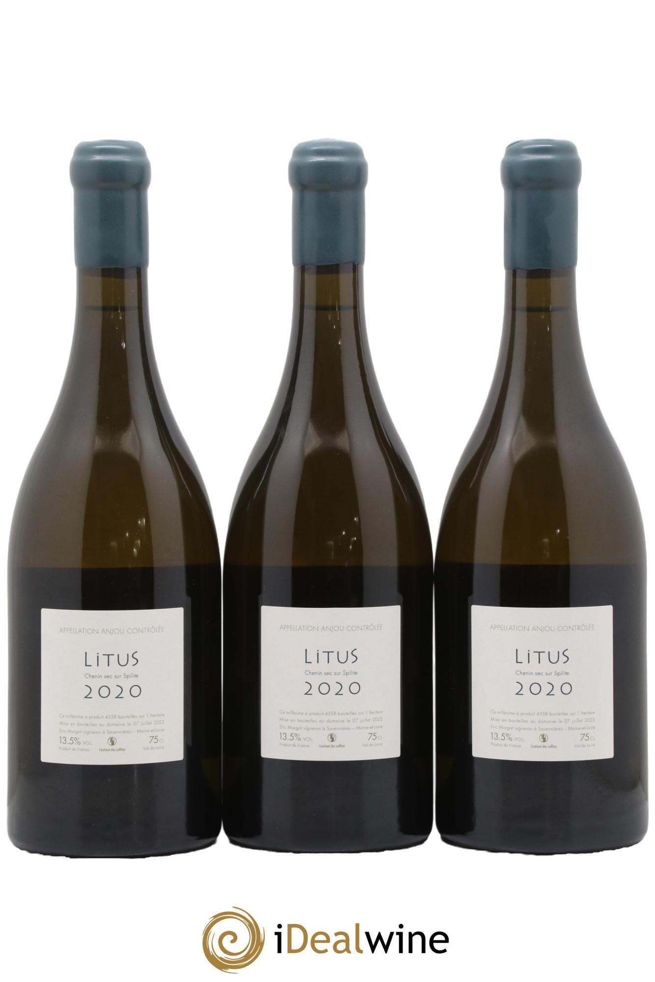 Anjou Litus Eric Morgat 2020 - Lot of 3 bottles - 1
