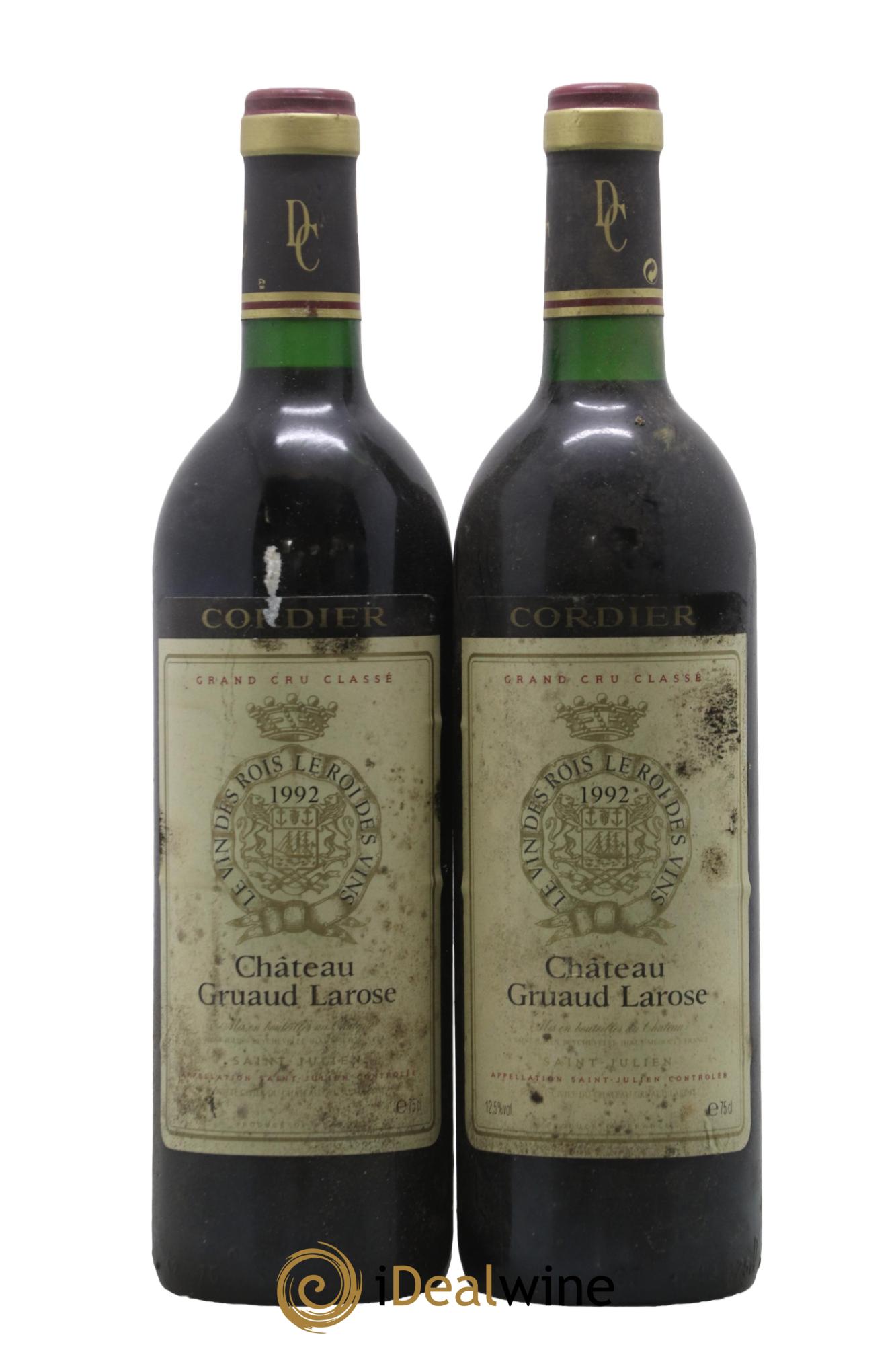 Château Gruaud Larose 2ème Grand Cru Classé 1992 - Lot of 2 bottles - 0