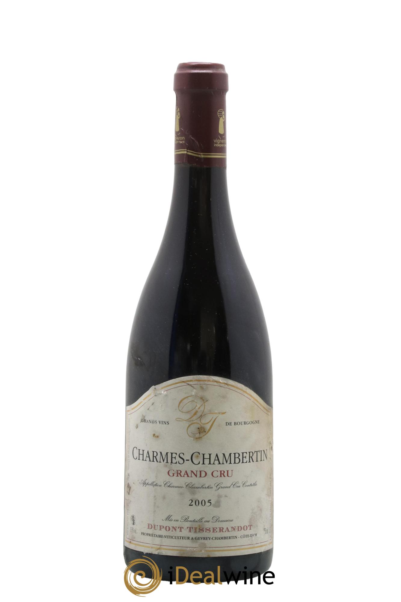 Charmes-Chambertin Grand Cru Dupont-Tisserandot (Domaine) 2005 - Lot de 1 bouteille - 0