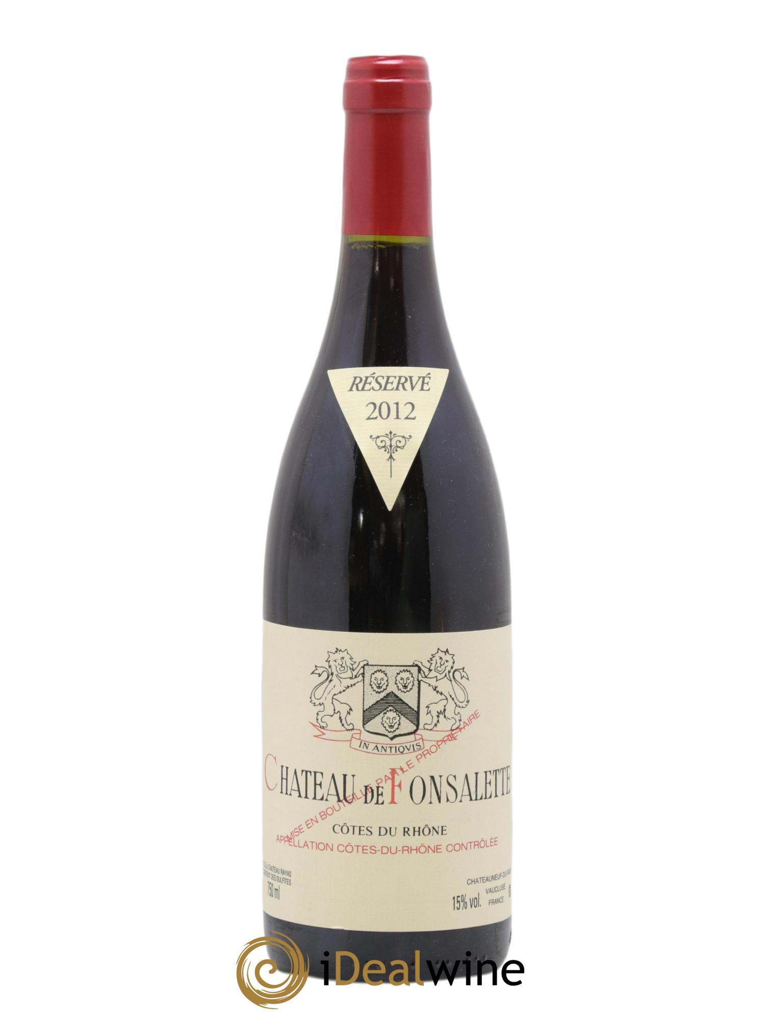Côtes-du-Rhône Château de Fonsalette Emmanuel Reynaud 2012 - Posten von 1 Flasche - 0