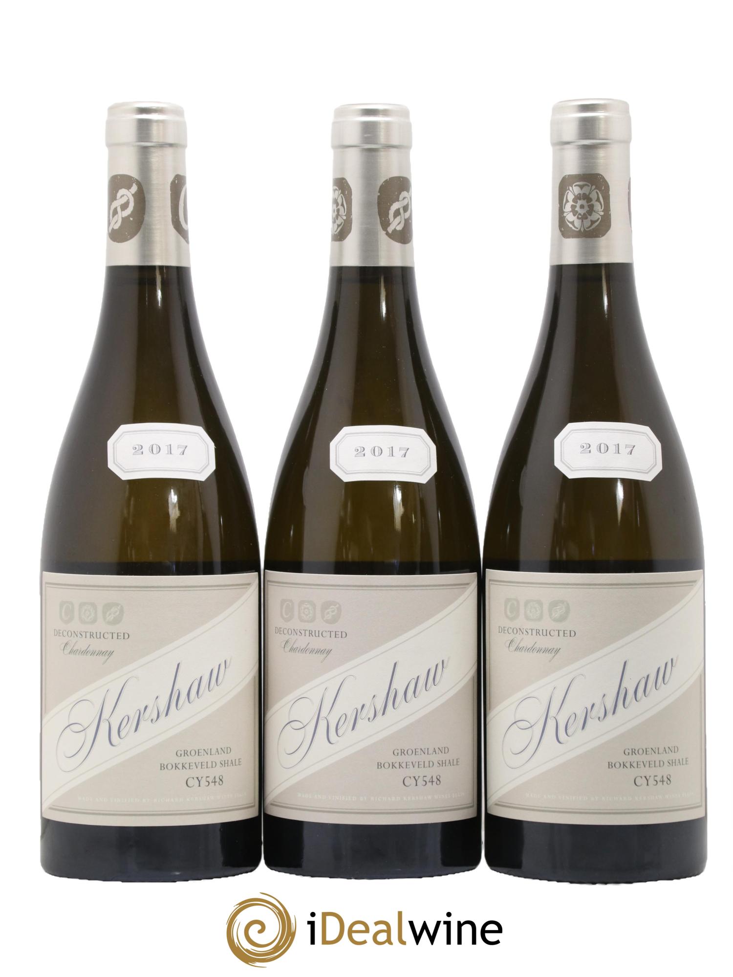 Afrique du Sud Deconstructed Chardonnay Groenand Bokkeveld Shale CY548 Kershaw 2017 - Lot de 6 bouteilles - 1