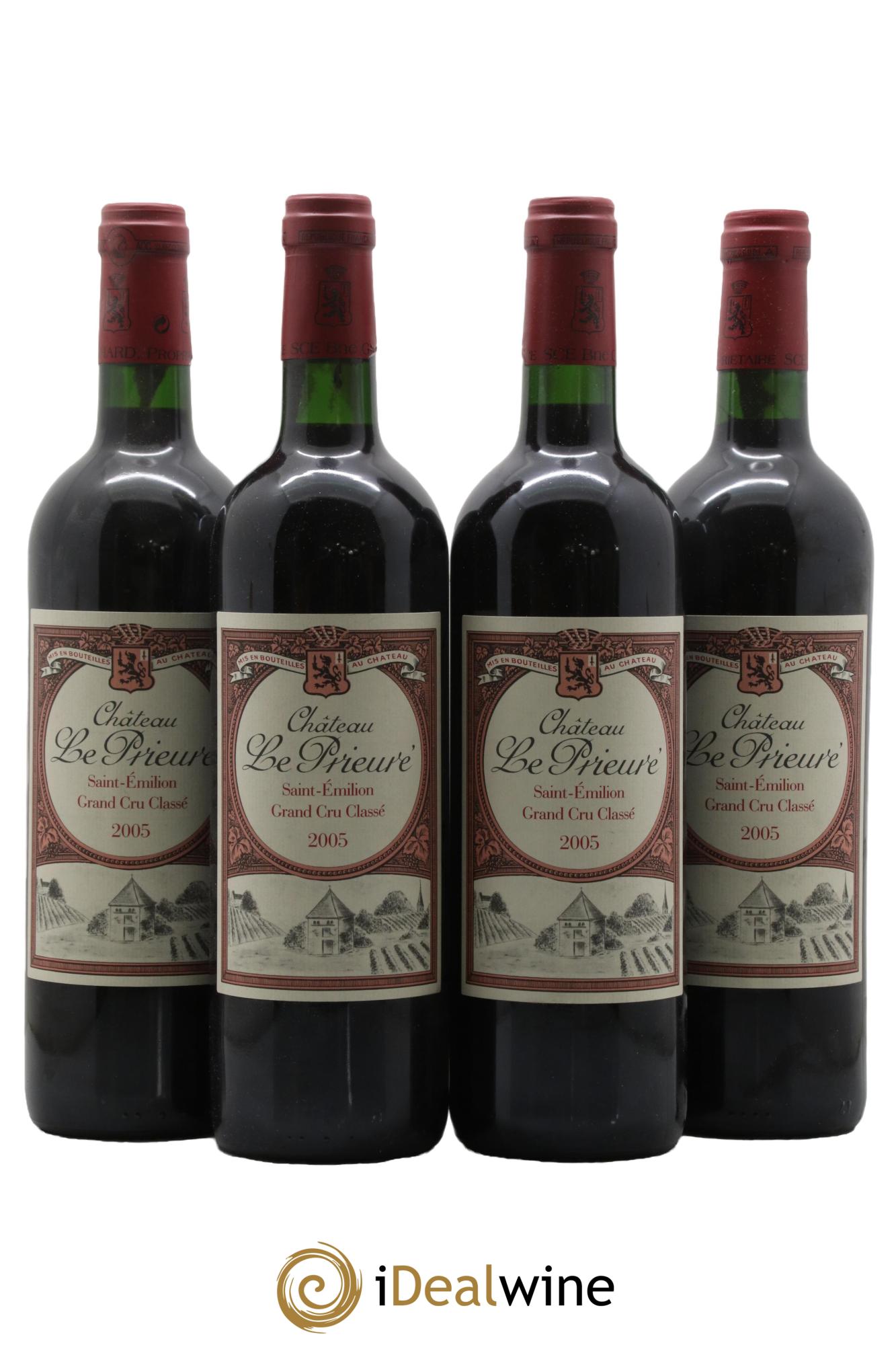 Château le Prieuré Grand Cru Classé 2005 - Lot de 4 bouteilles - 0