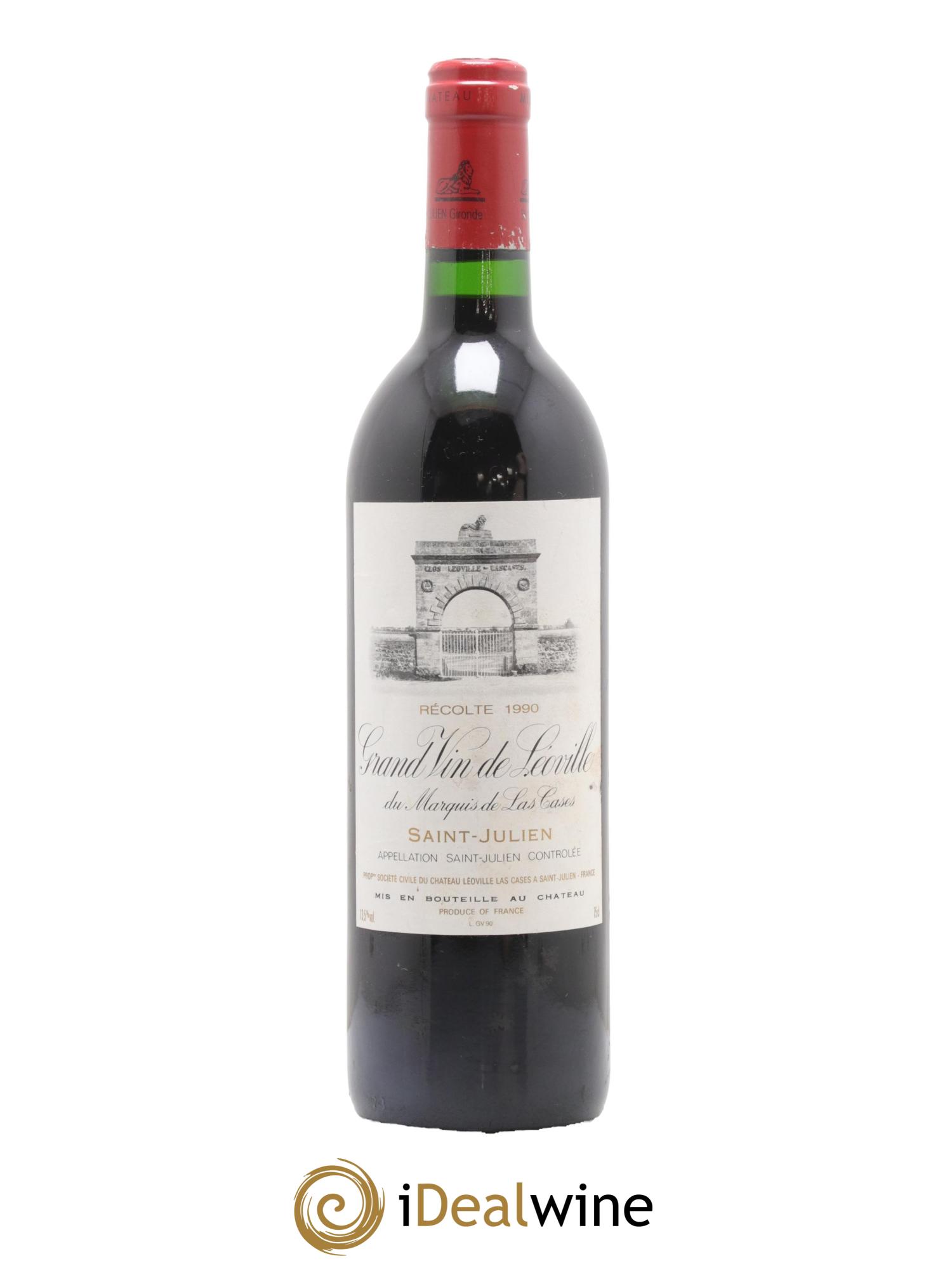 Château Léoville Las Cases 2ème Grand Cru Classé 1990 - Lot de 1 bouteille - 0