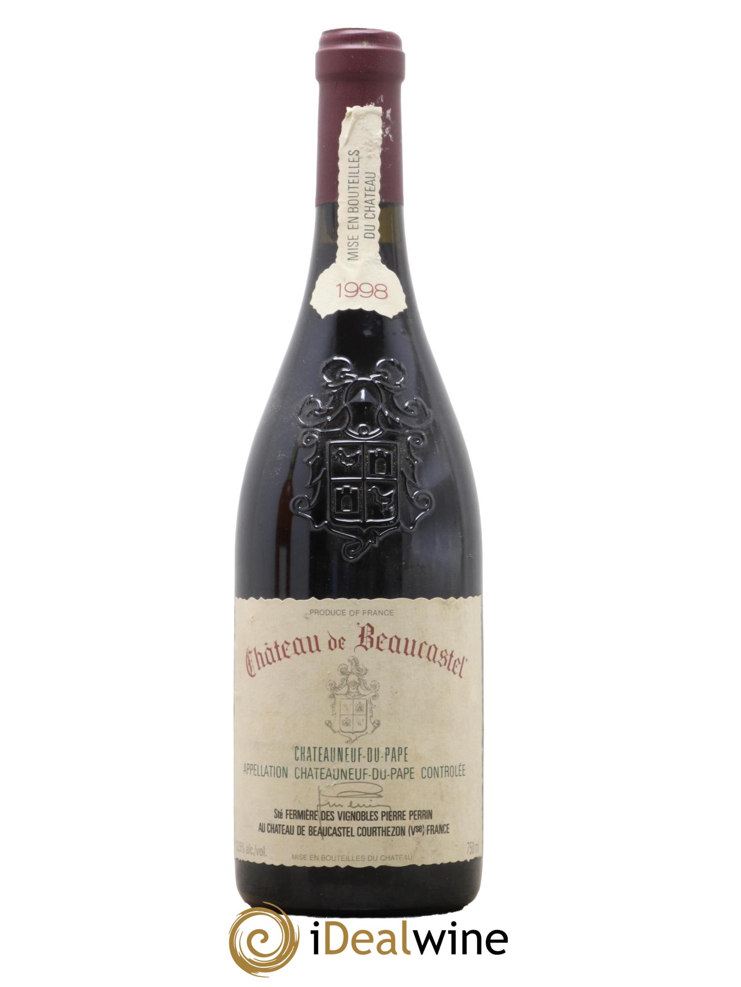 Châteauneuf-du-Pape Château de Beaucastel Famille Perrin 1998 - Lot de 1 bouteille - 0