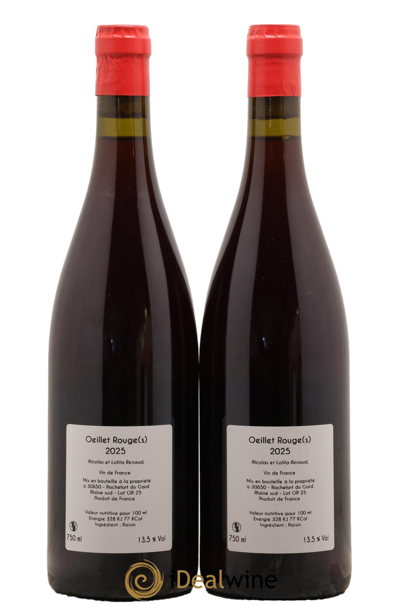 Vin de France Oeillet Clos des Grillons 2025 - Lot of 2 bottles - 1