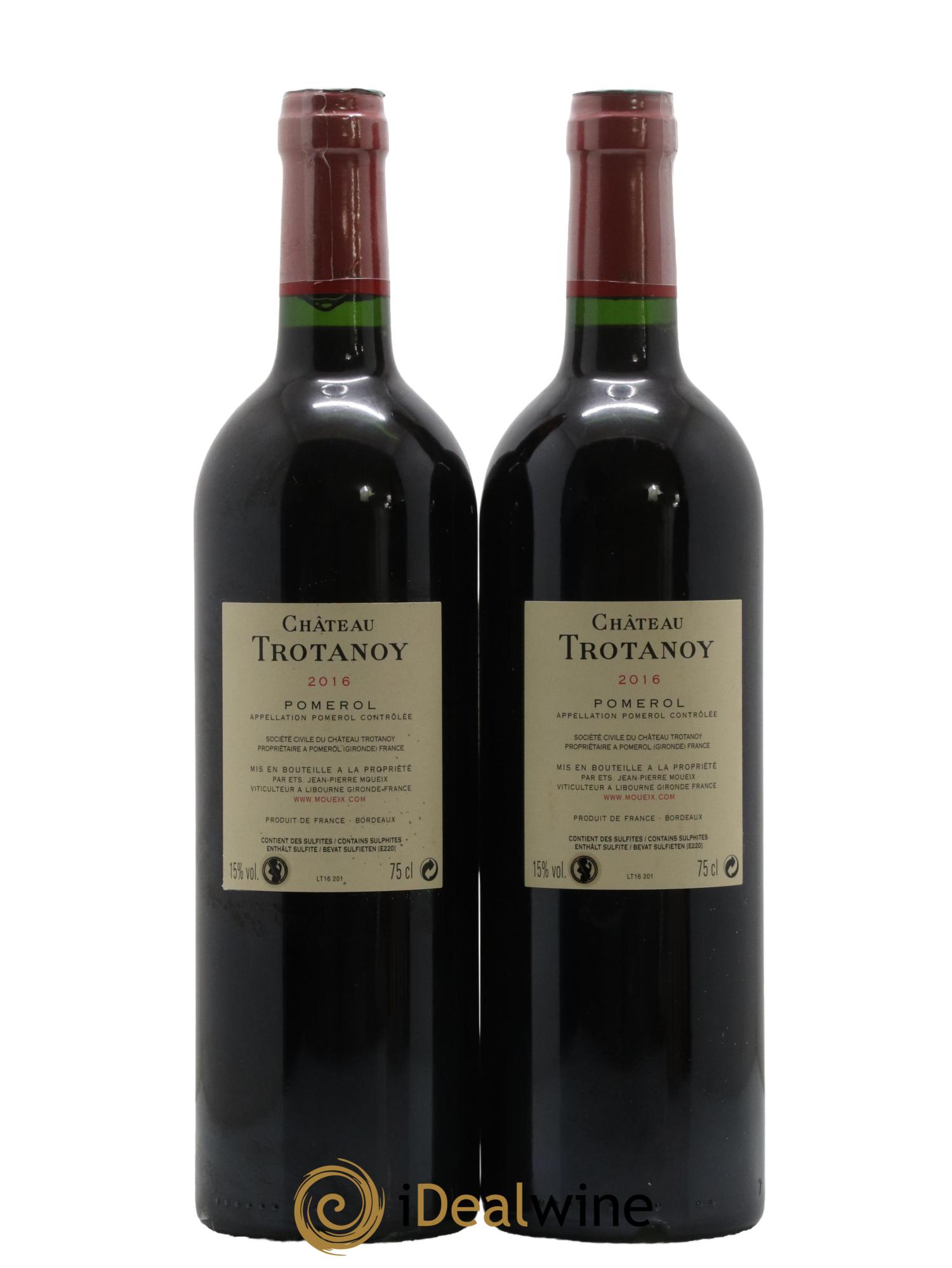Château Trotanoy 2016 - Posten von 2 Flaschen - 1