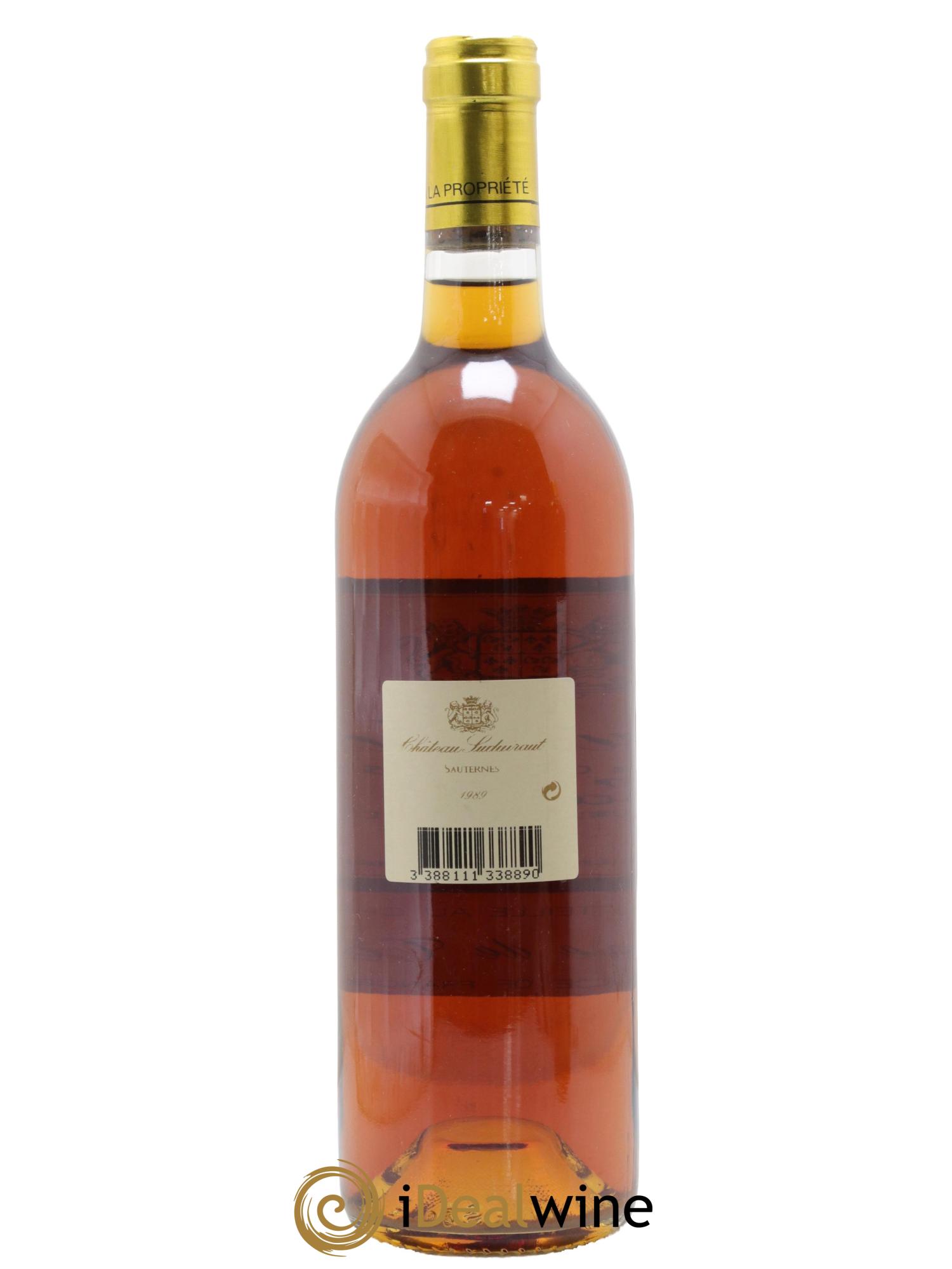 Suduiraut - Crème de Tête 1er Grand Cru Classé 1989 - Lotto di 1 bottiglia - 1