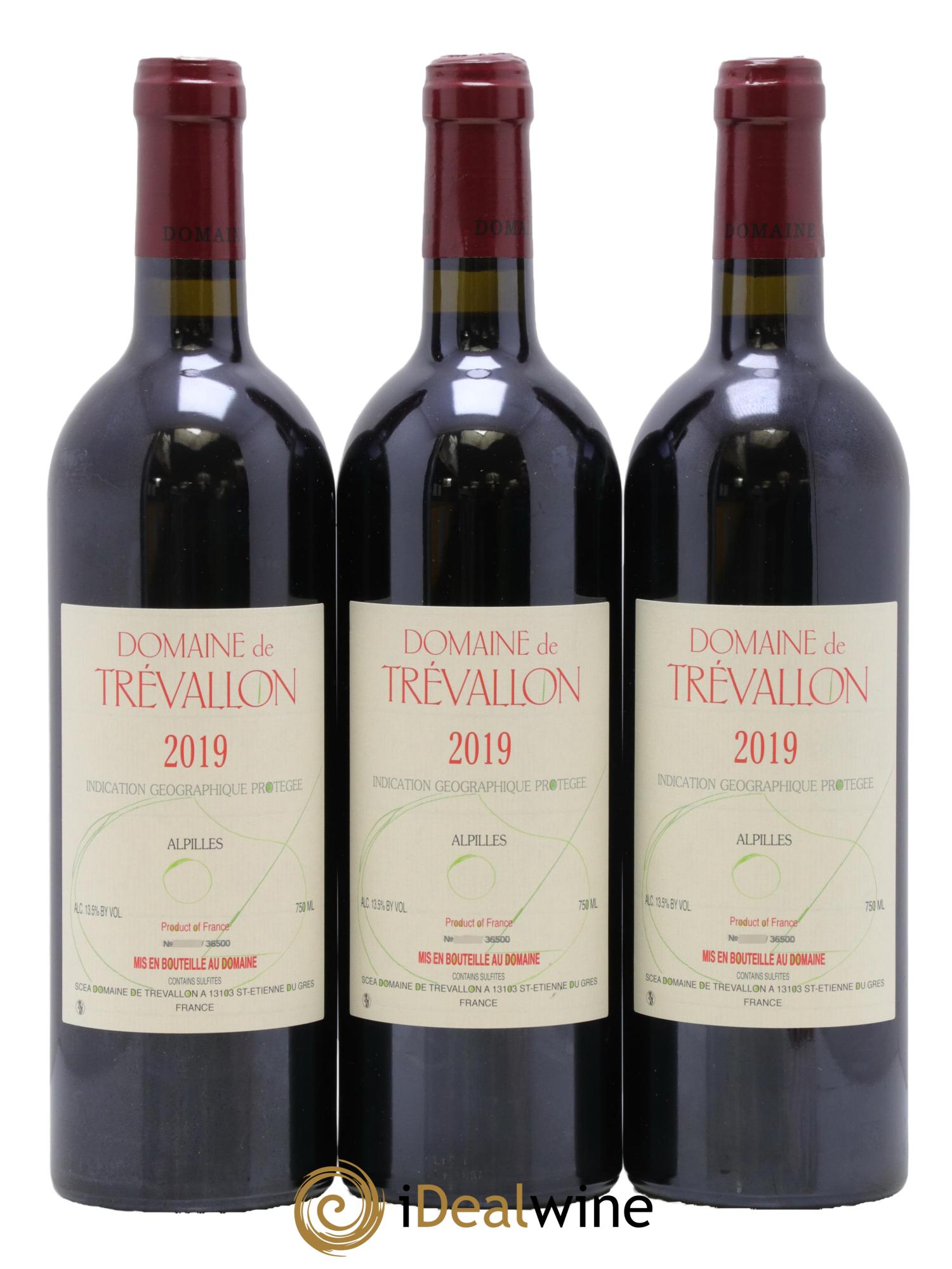 Alpilles Trévallon (Domaine de) Eloi Dürrbach 2019 - Lot de 3 bouteilles - 0
