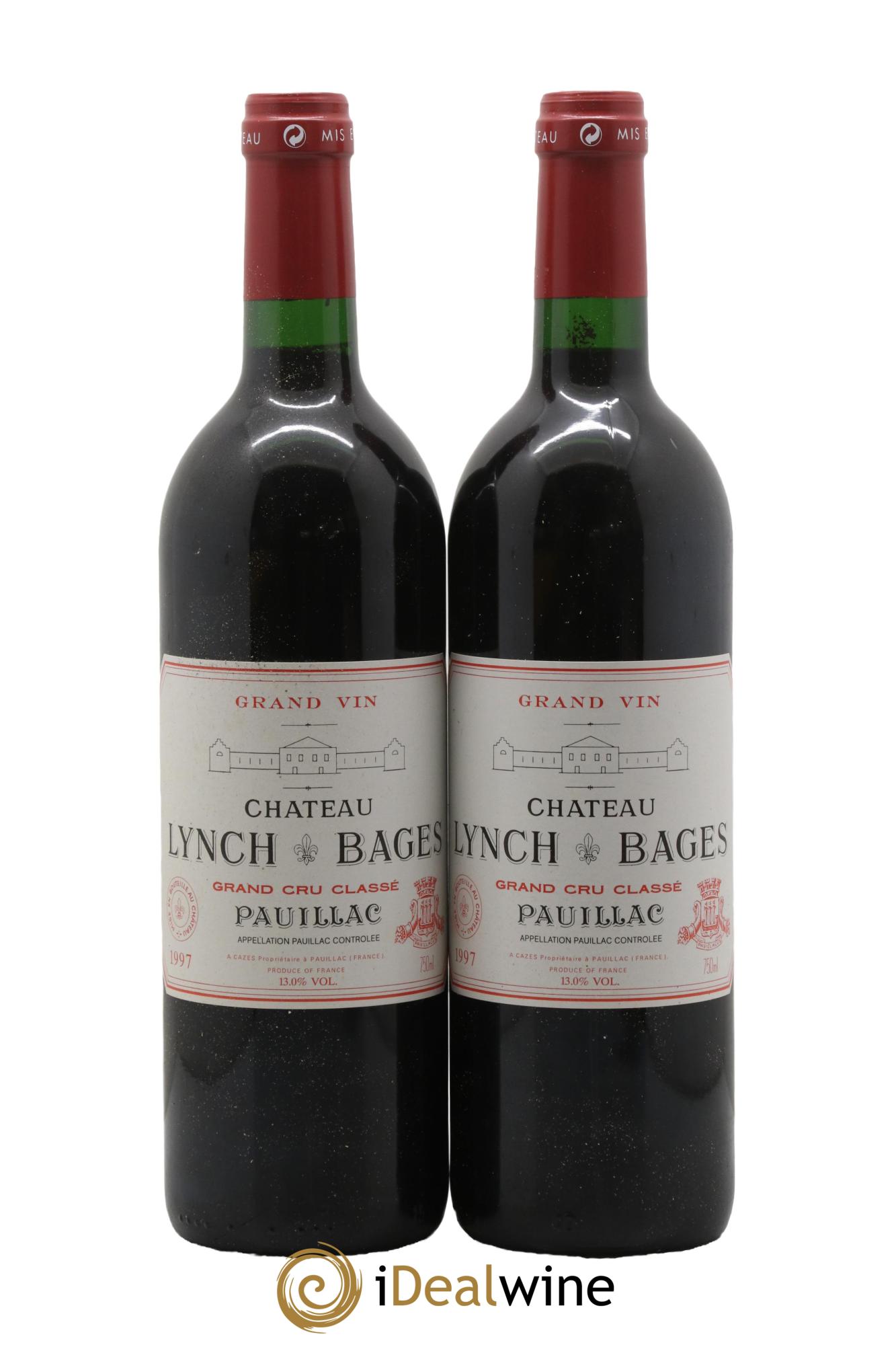 Château Lynch Bages 5ème Grand Cru Classé 1997 - Lot de 2 bouteilles - 0