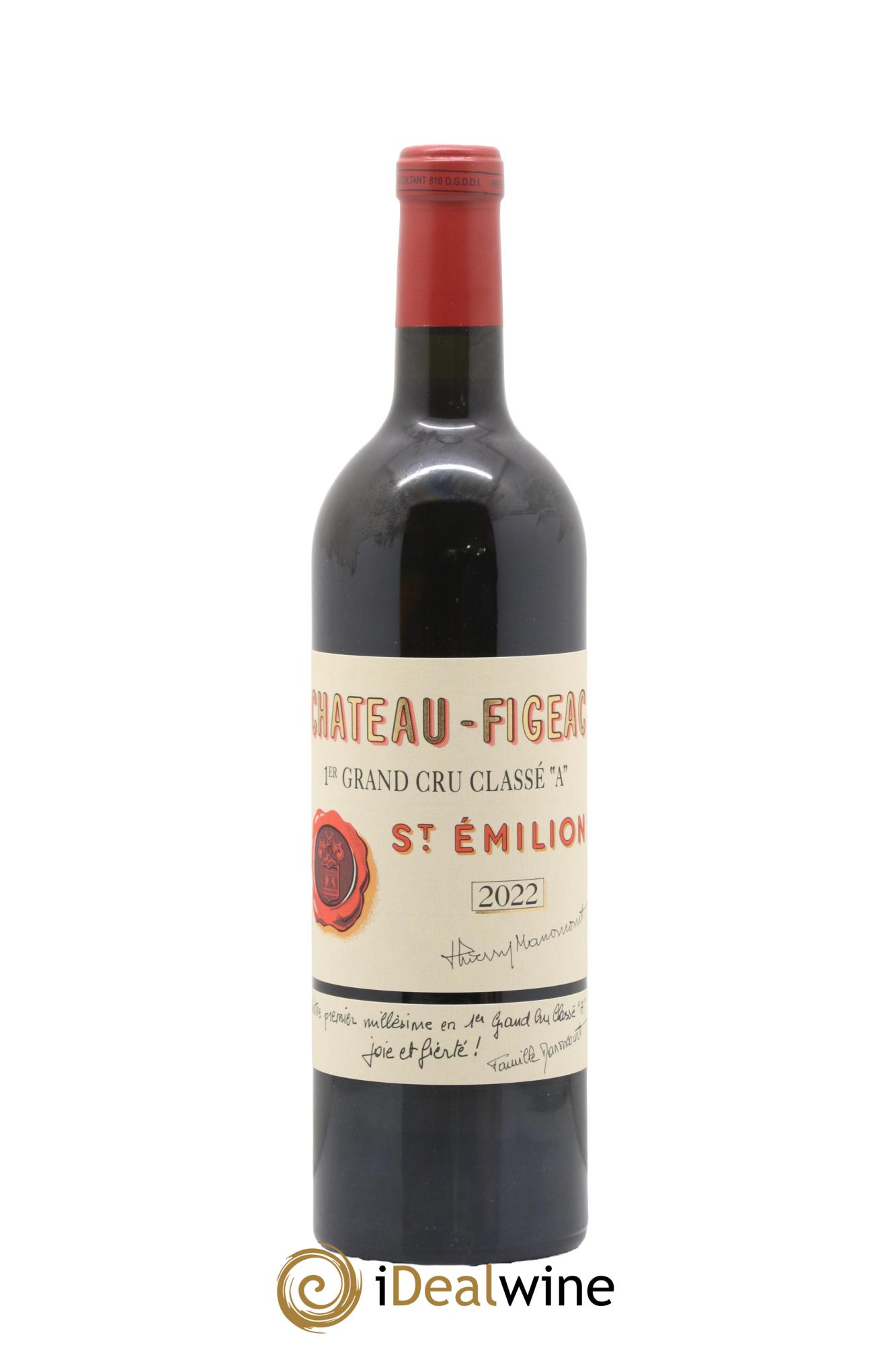Château Figeac 1er Grand Cru Classé A 2022 - Lot de 1 bouteille - 1