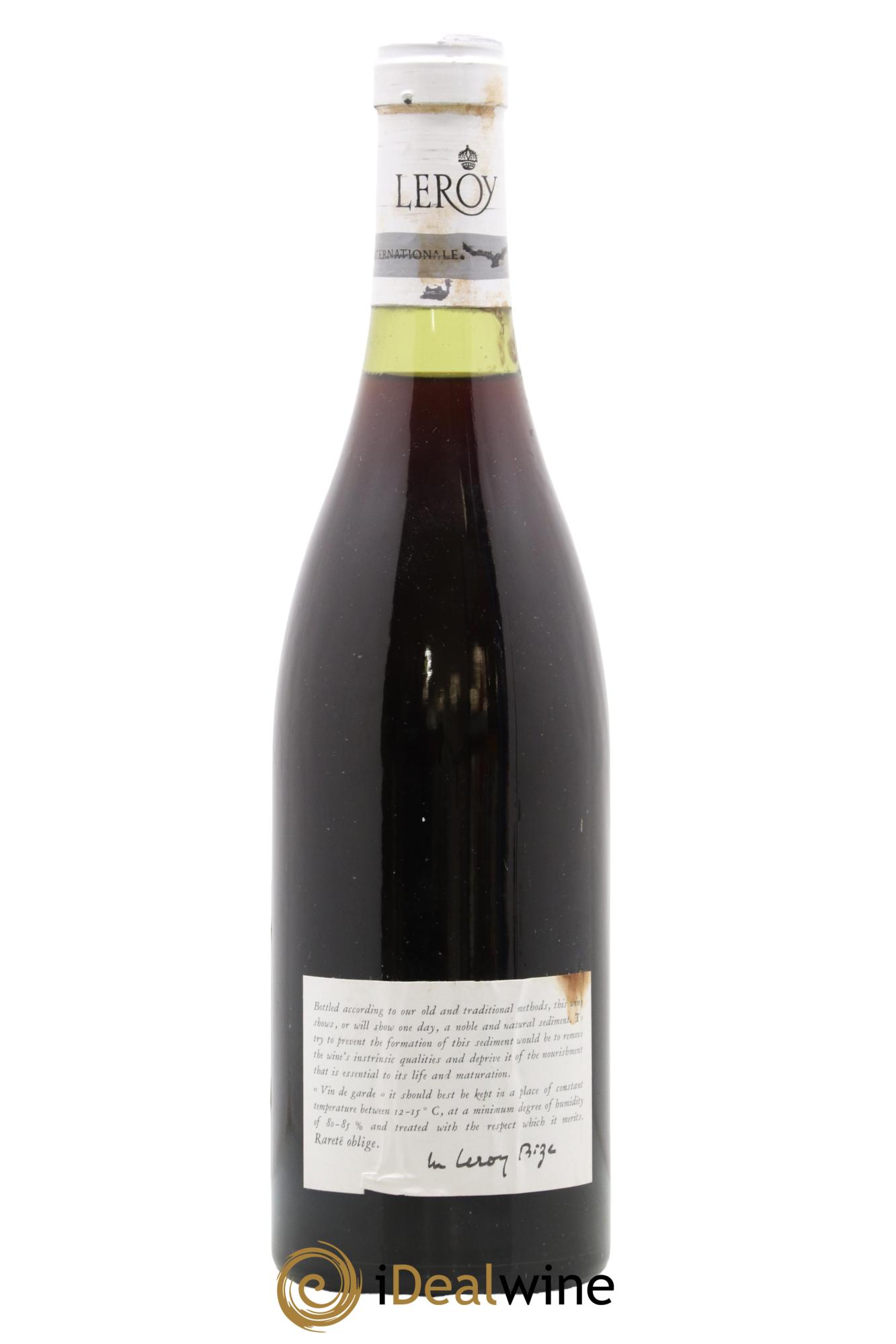 Bourgogne Leroy d'Auvenay Leroy SA 1978 - Lotto di 1 bottiglia - 1