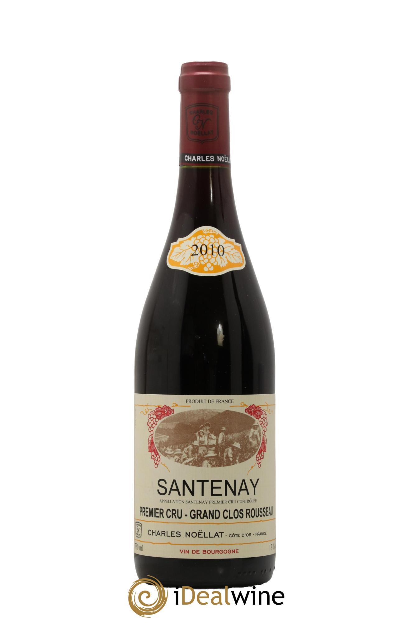 Santenay 1er Cru Grand Clos Rousseau Charles Noellat 2010 - Lot of 1 bottle - 0