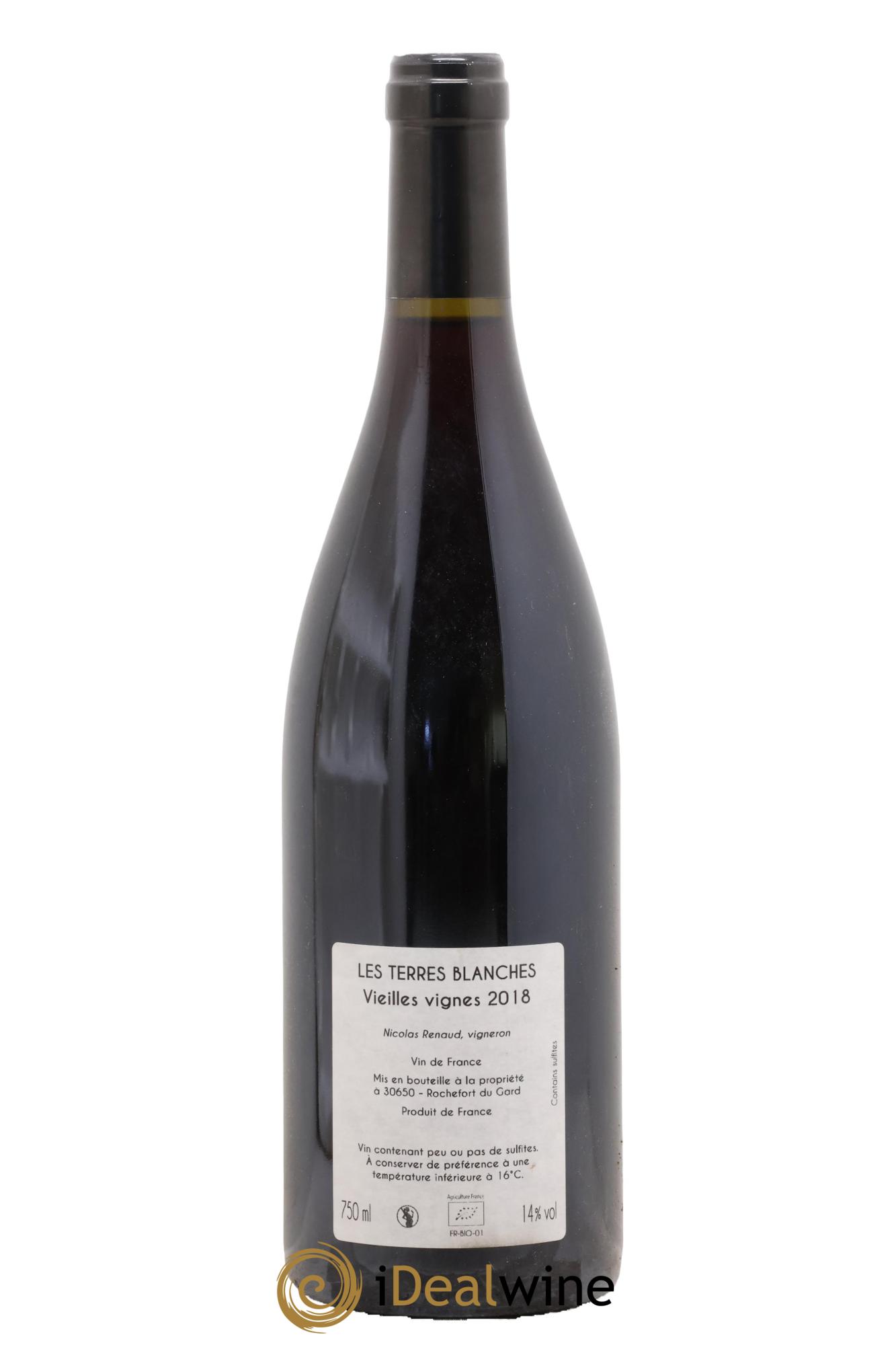 Vin de France Les Terres Blanches Vieilles vignes Clos des Grillons 2018 - Lot of 1 bottle - 1